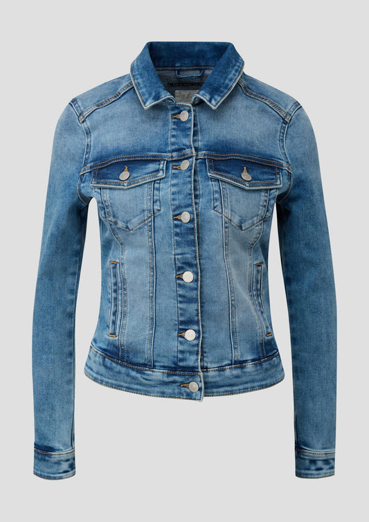 QS - Klassische Jeansjacke - Farbe: blau