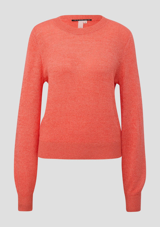 QS - Pullover aus Strick - Farbe: orange