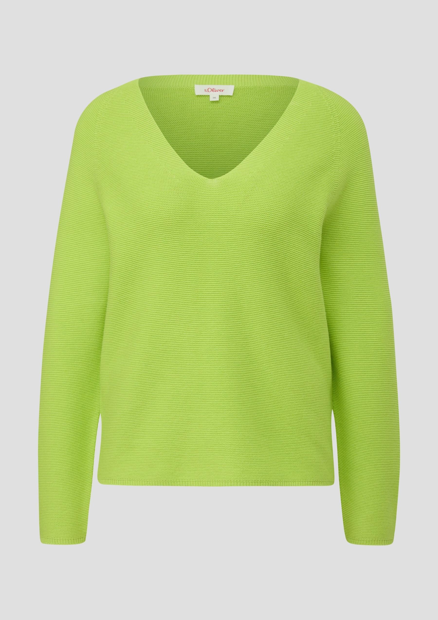 s.Oliver - Damen Pullover frischer Farbe limettengrün Frühling Sommer –  TWISTY Mode