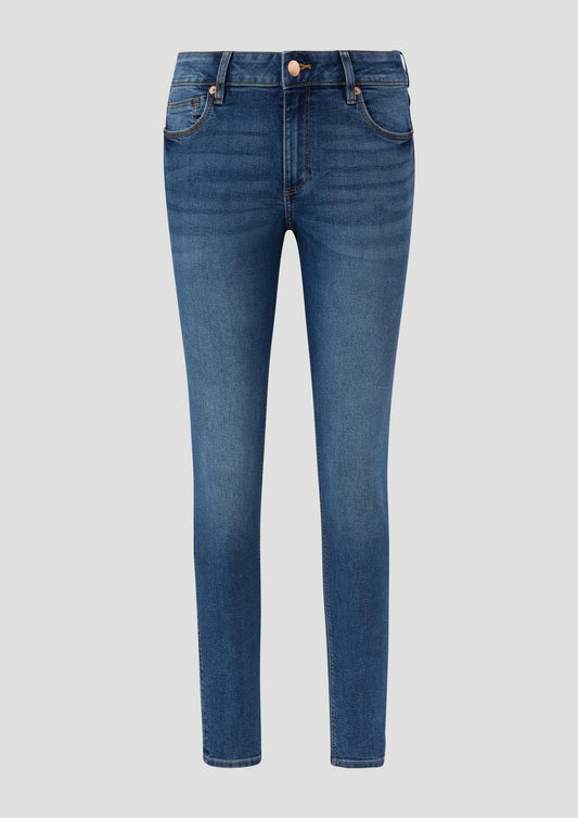 QS - Jeans Sadie / Skinny Fit / Mid Rise / Skinny Leg  - Farbe: blau