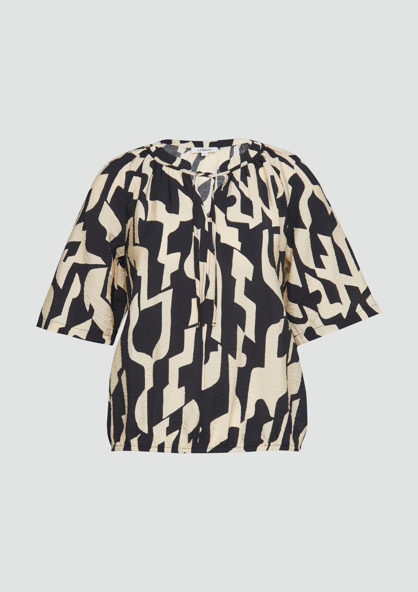 s.Oliver - Strukturierte Bluse - Farbe: schwarz