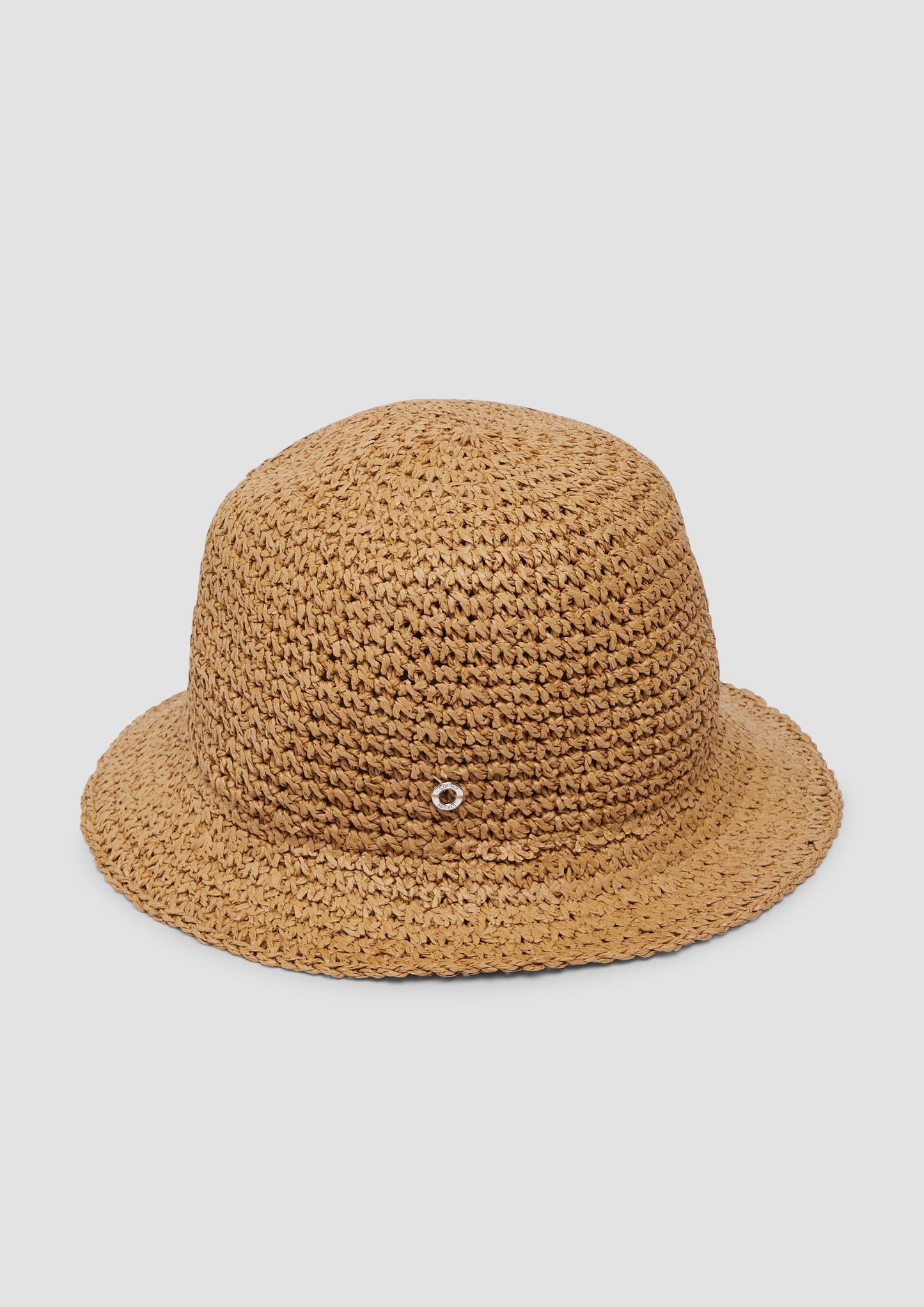 s.Oliver - Hut aus Raffia mit Logo-Ring - Farbe: sandstein