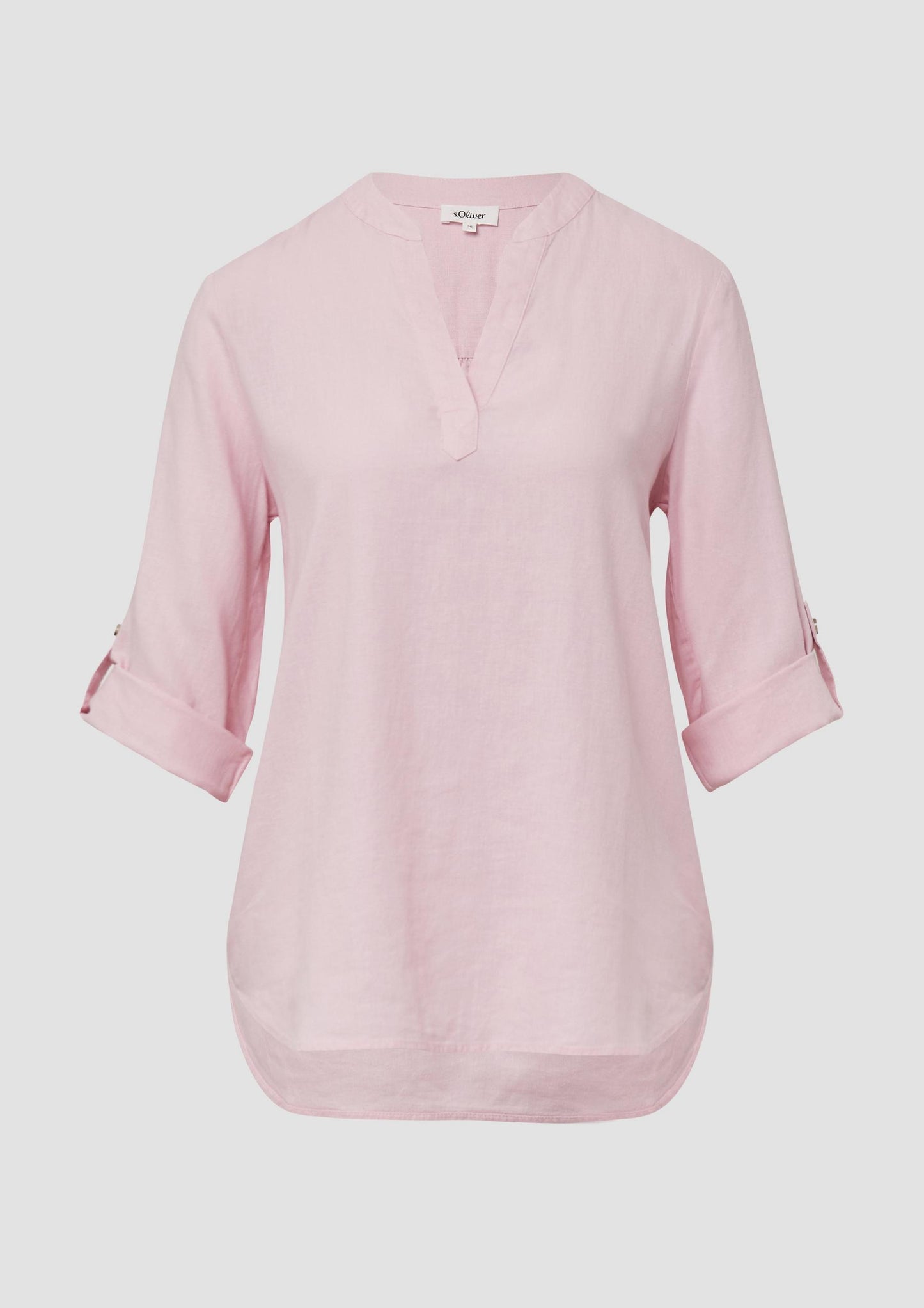 s.Oliver - Bluse mit Turn-up - Farbe: zartrosa