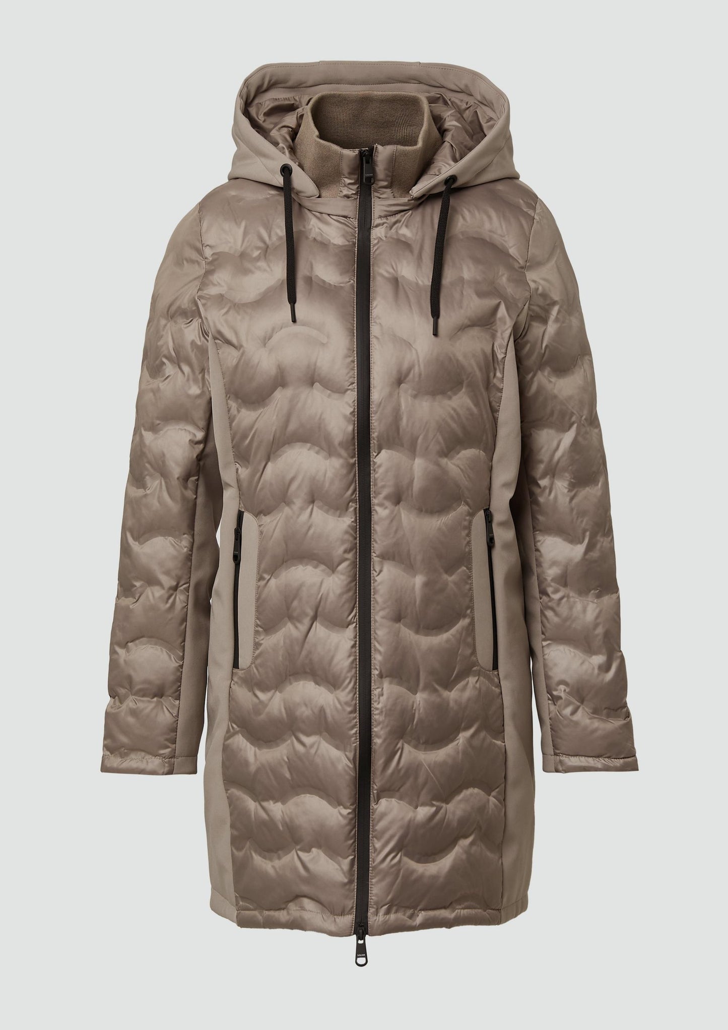 s.Oliver - Softshell-Mantel mit Stehkragen - Farbe: Braun