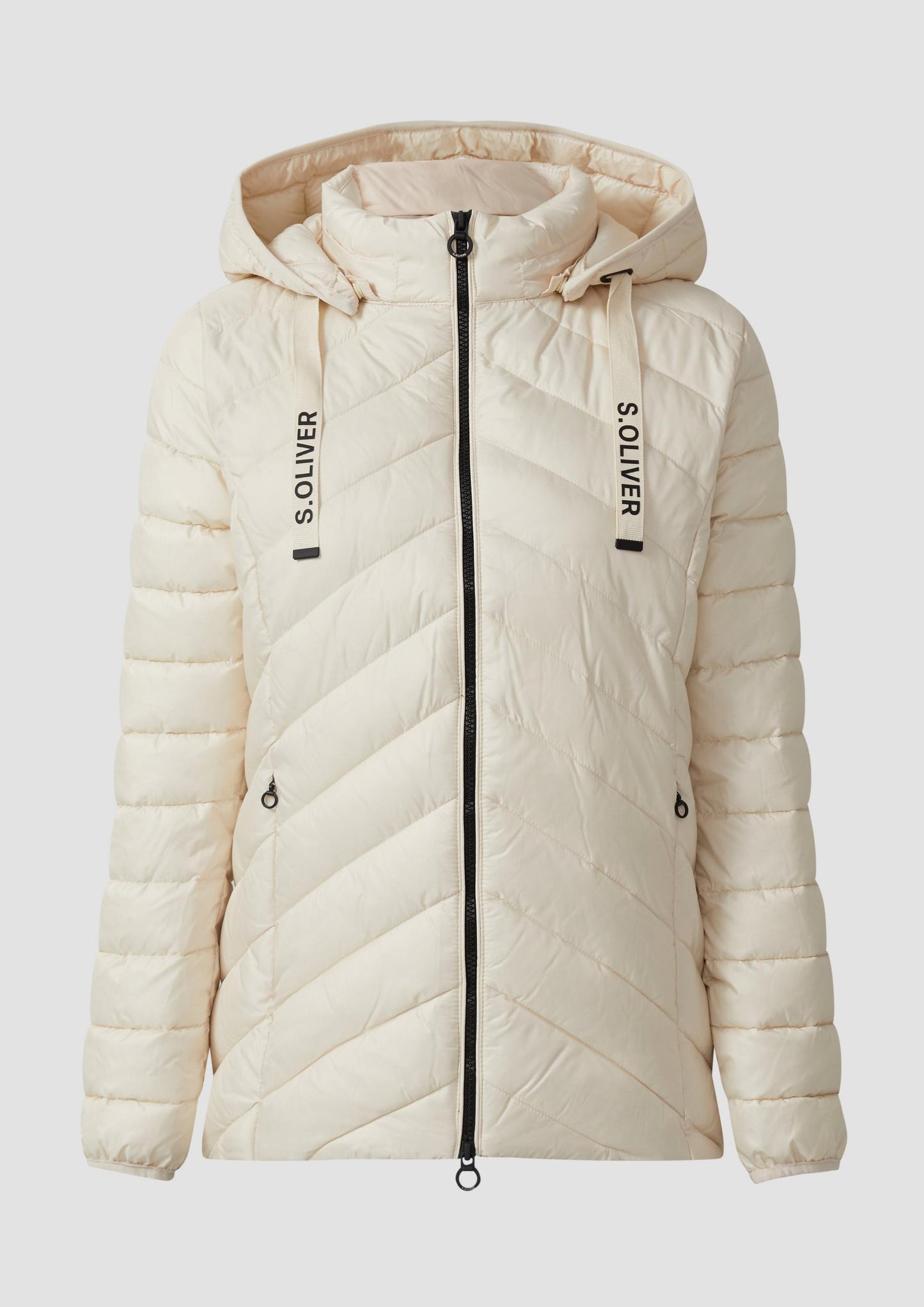 s.Oliver - Steppjacke mit abnehmbarer Kapuze - Farbe: helles_beige
