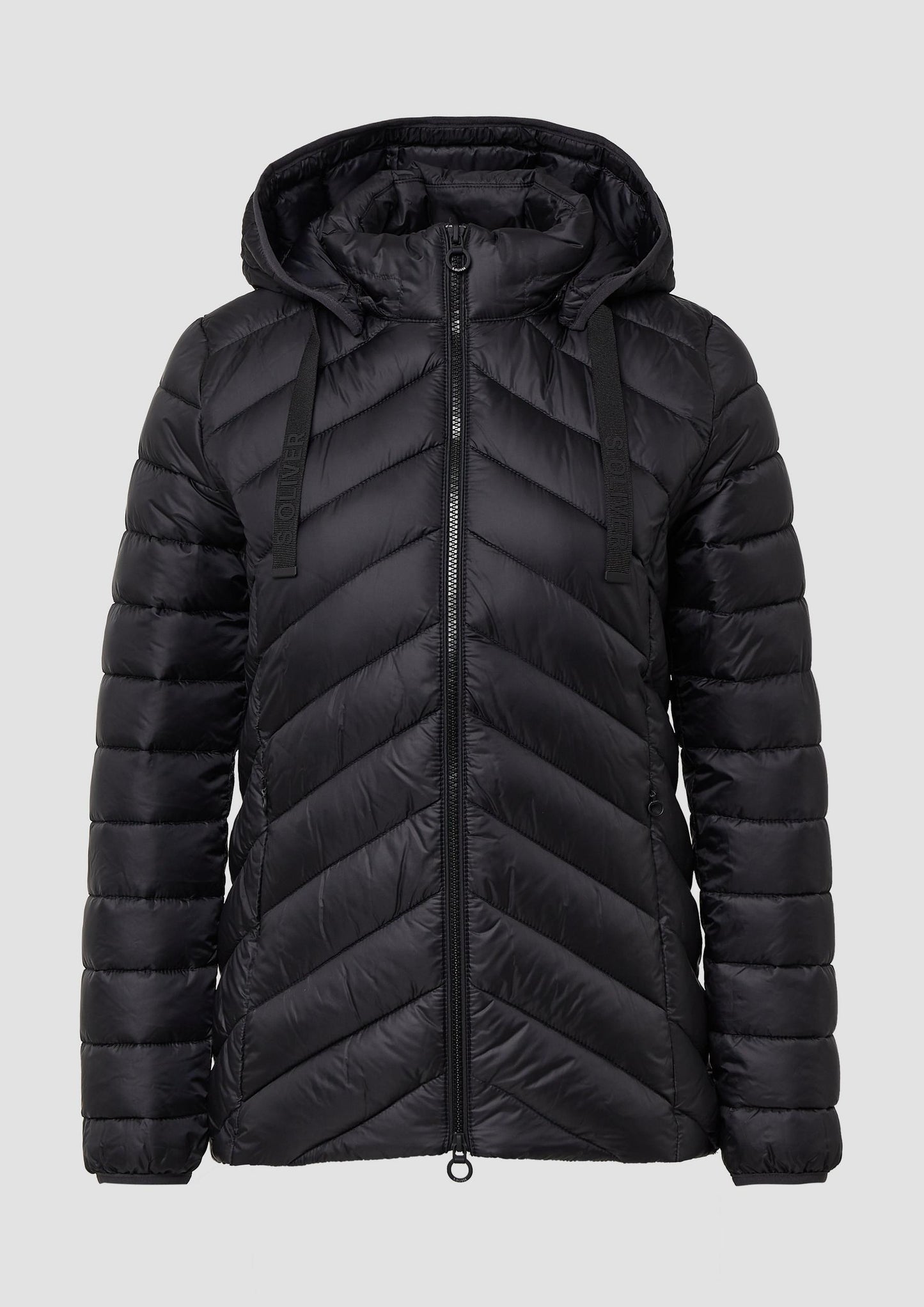 s.Oliver - Steppjacke mit abnehmbarer Kapuze - Farbe: schwarz