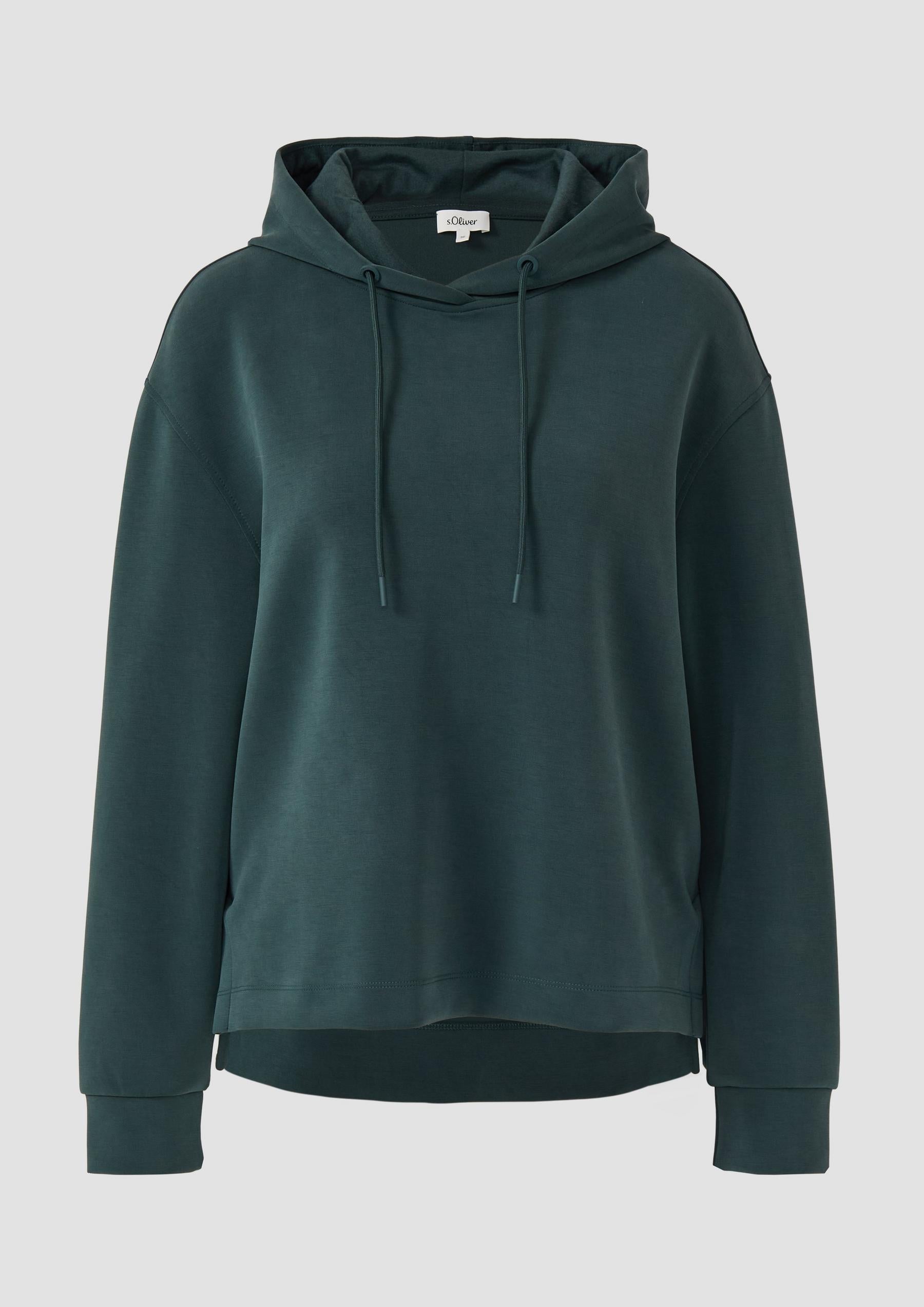 Scuba-Hoodie mit Seitenschlitzen Grün - Main Image