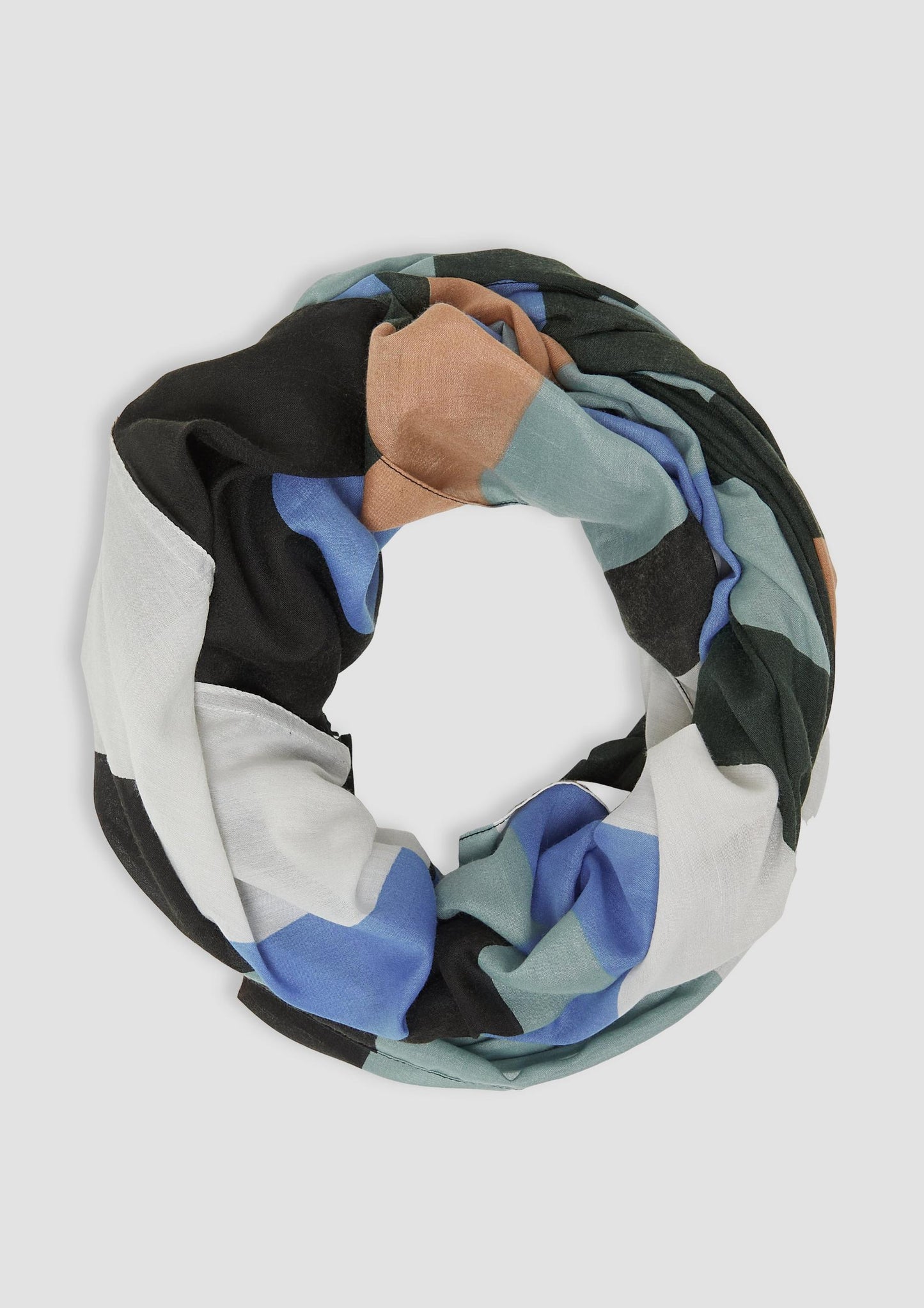 s.Oliver - Loop-Schal mit Artwork - Farbe: Petrol