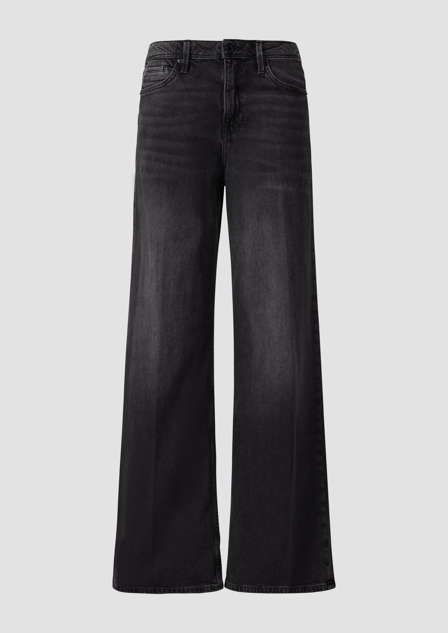 s.Oliver - Jeans / Regular Fit / Mid Rise / Wide Leg - Farbe: Dunkelgrau