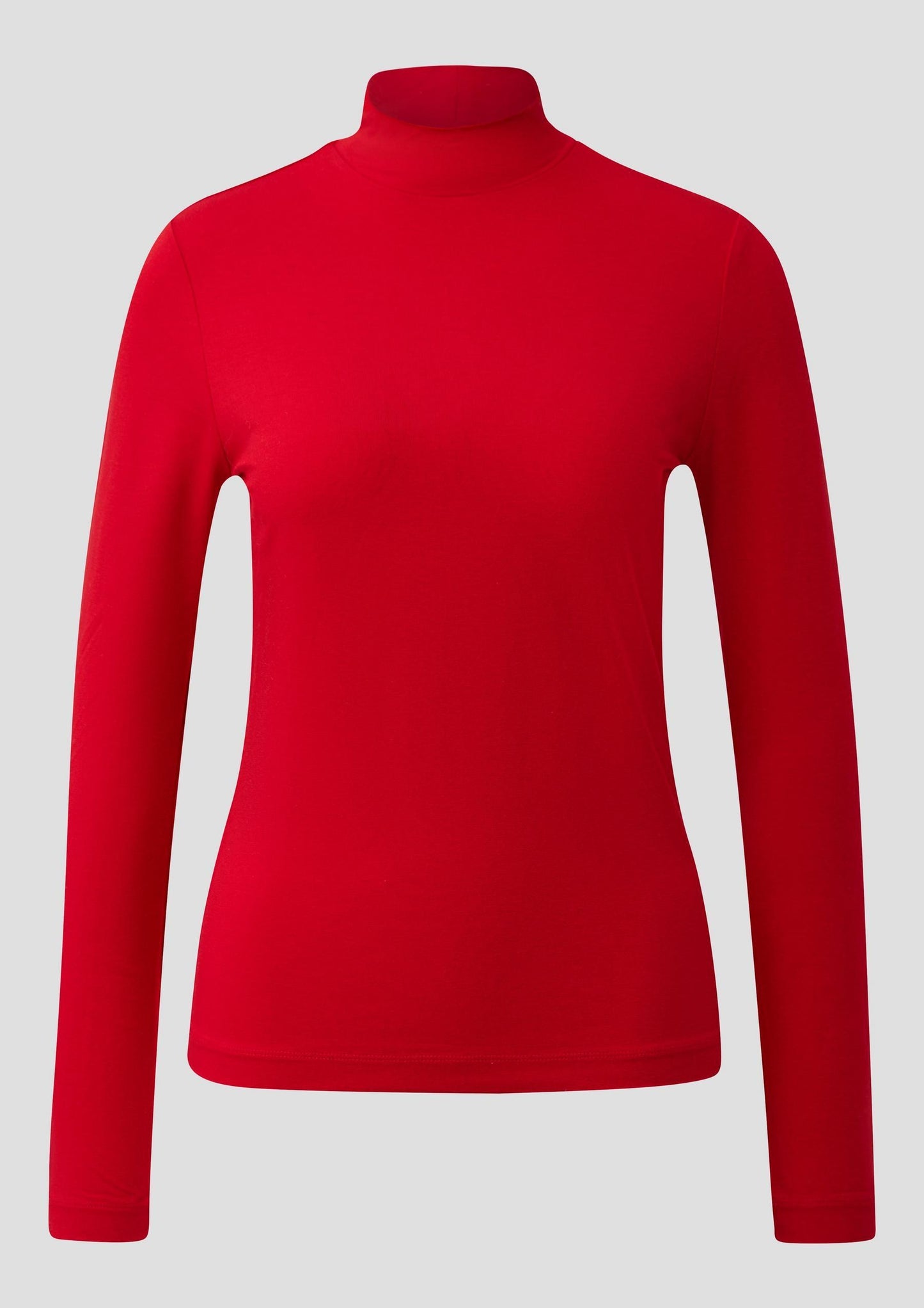 s.Oliver - Slim Fit Jerseyshirt mit Stehkragen - Farbe: Rot