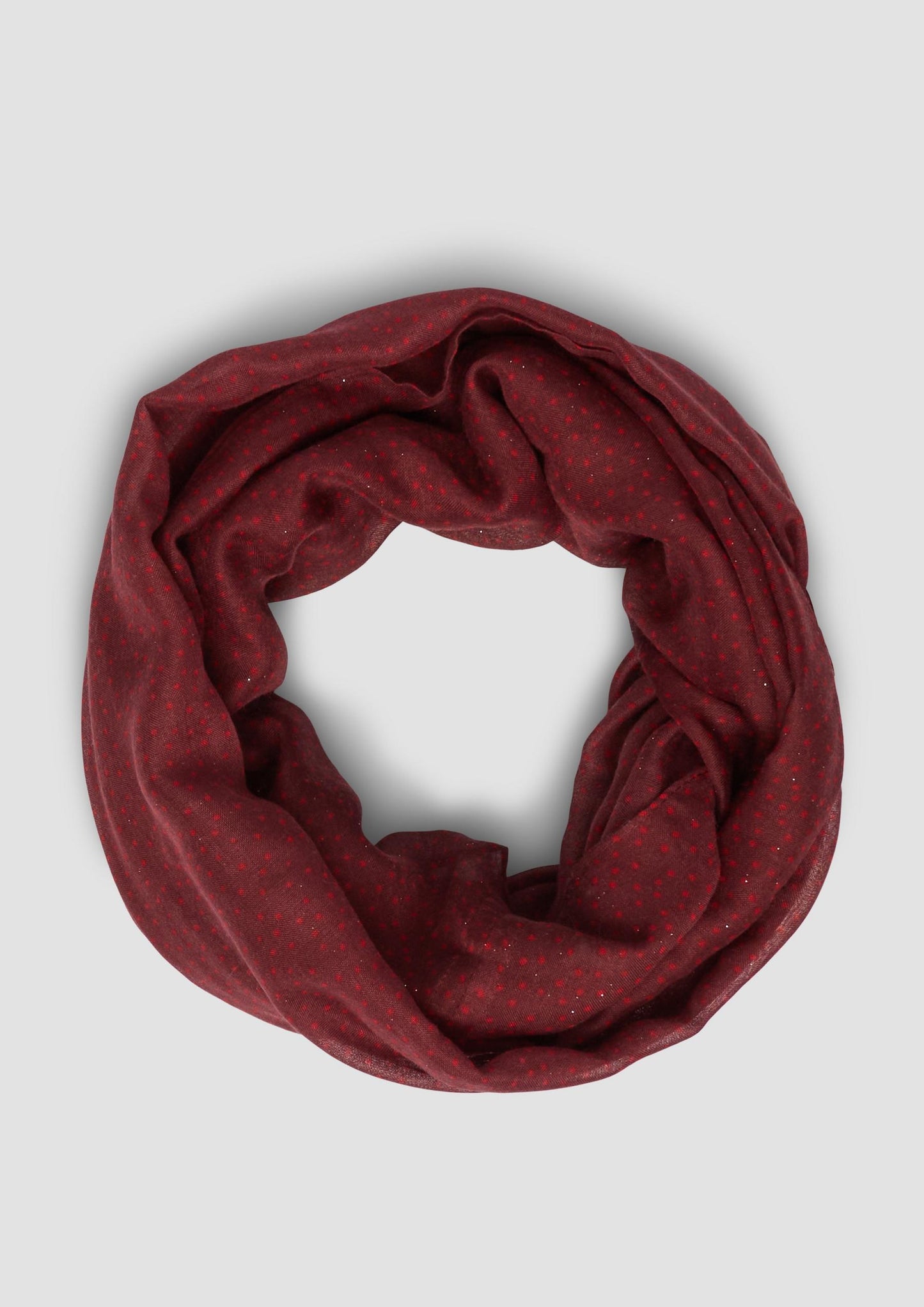 s.Oliver - Allover gemusterter Loop-Schal - Farbe: Bordeaux