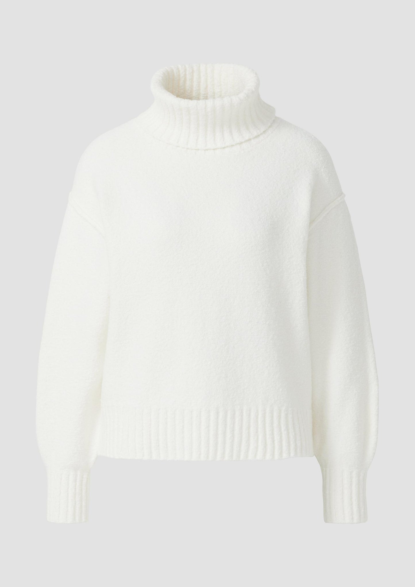 s.Oliver - Kuscheliger Strickpullover mit breitem Rollkragen - Farbe: Creme