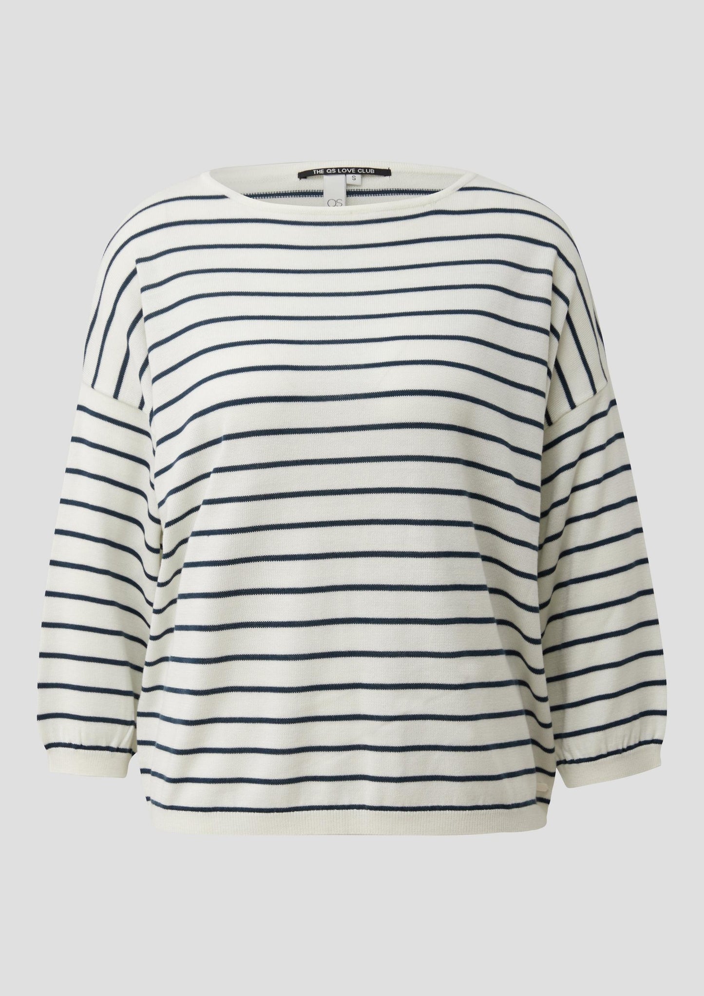 QS - Leichter Strickpullover aus Viskosemix - Farbe: Creme