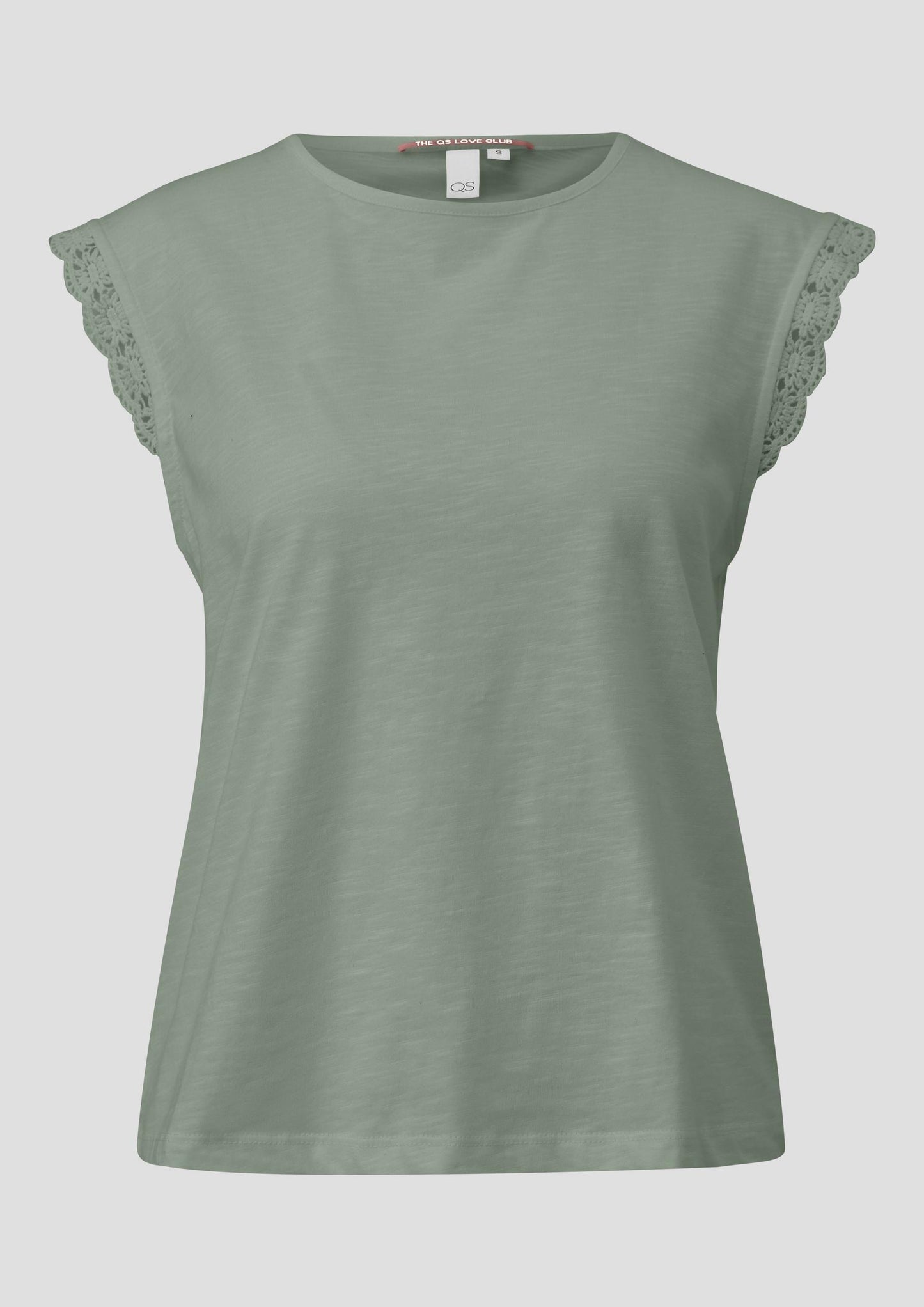 QS - Top mit Spitze - Farbe: Grün