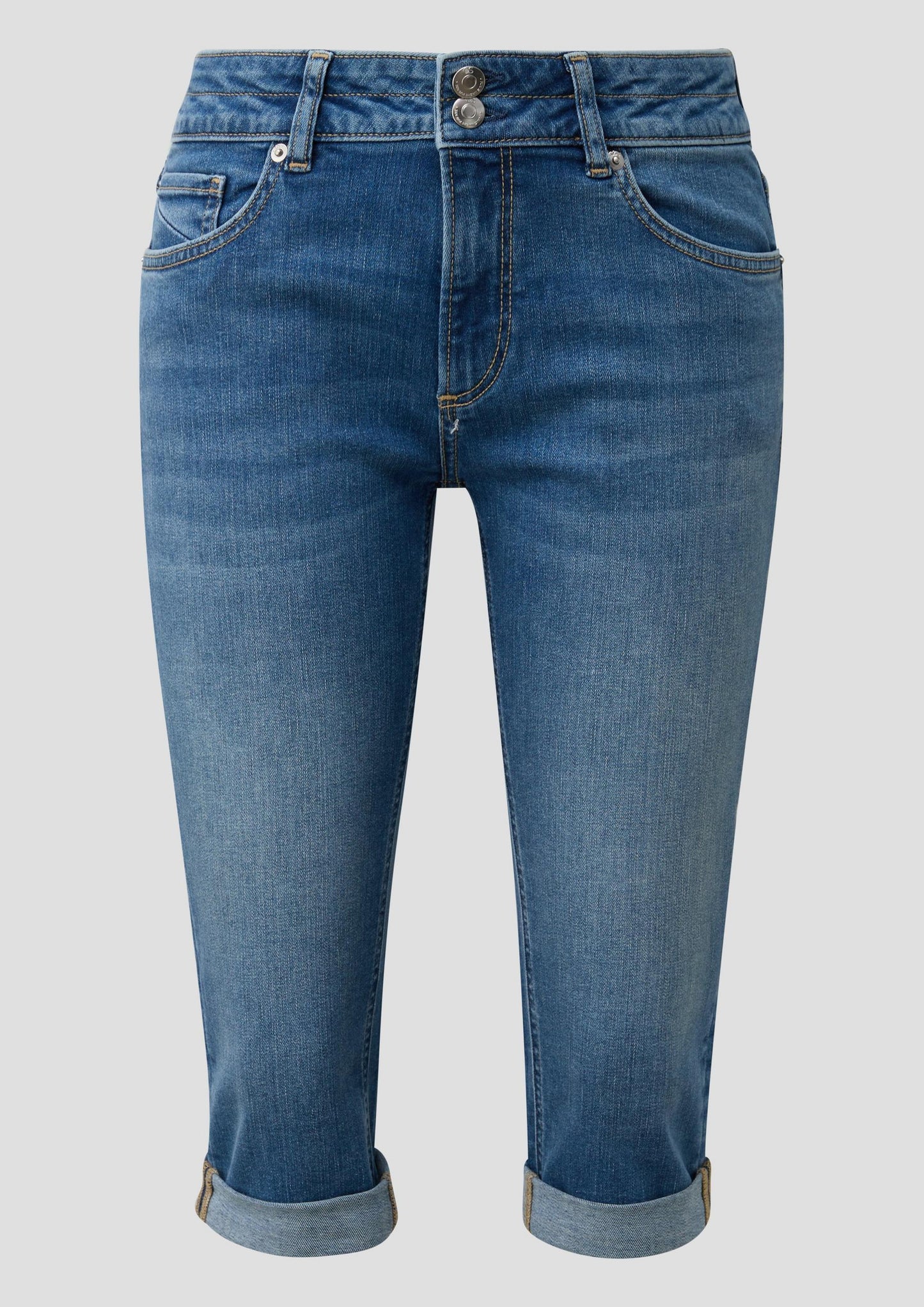 QS - Capri-Jeans Catie / Slim Fit / Mid Rise - Farbe: Blau