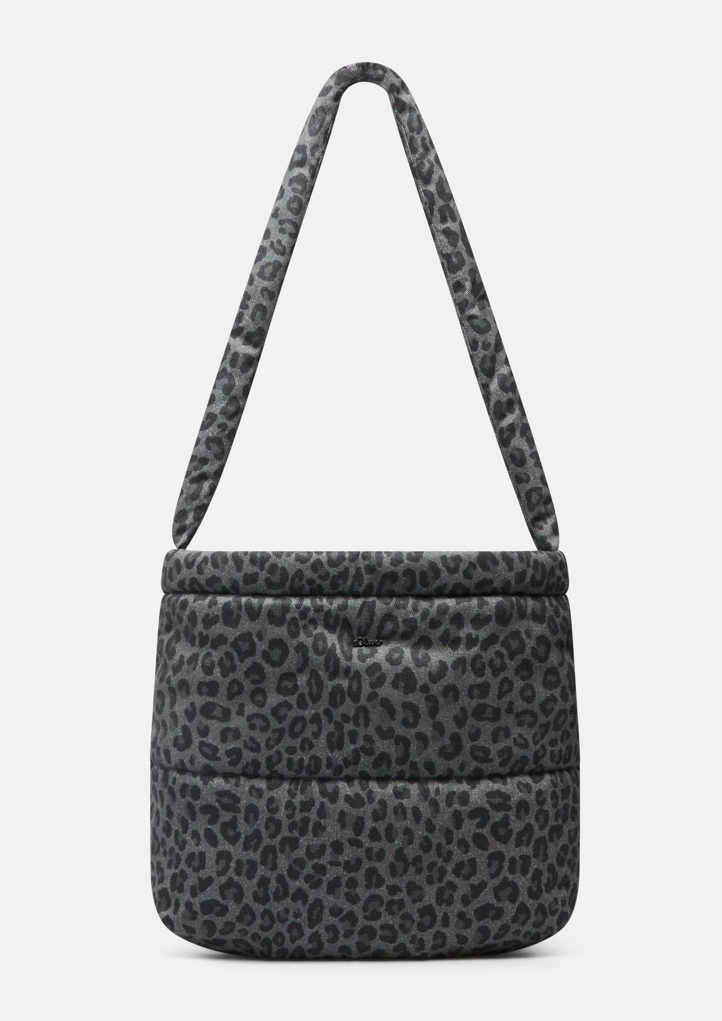 s.Oliver - Tasche mit Animal-Muster und Magnetverschluss - Farbe: Dunkelgrau