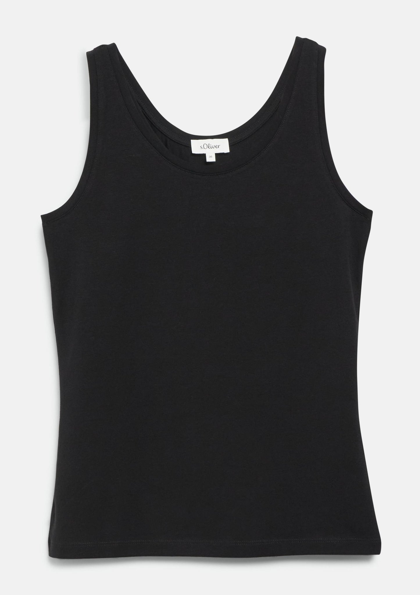 s.Oliver - Tanktop im Slim Fit - Farbe: Schwarz
