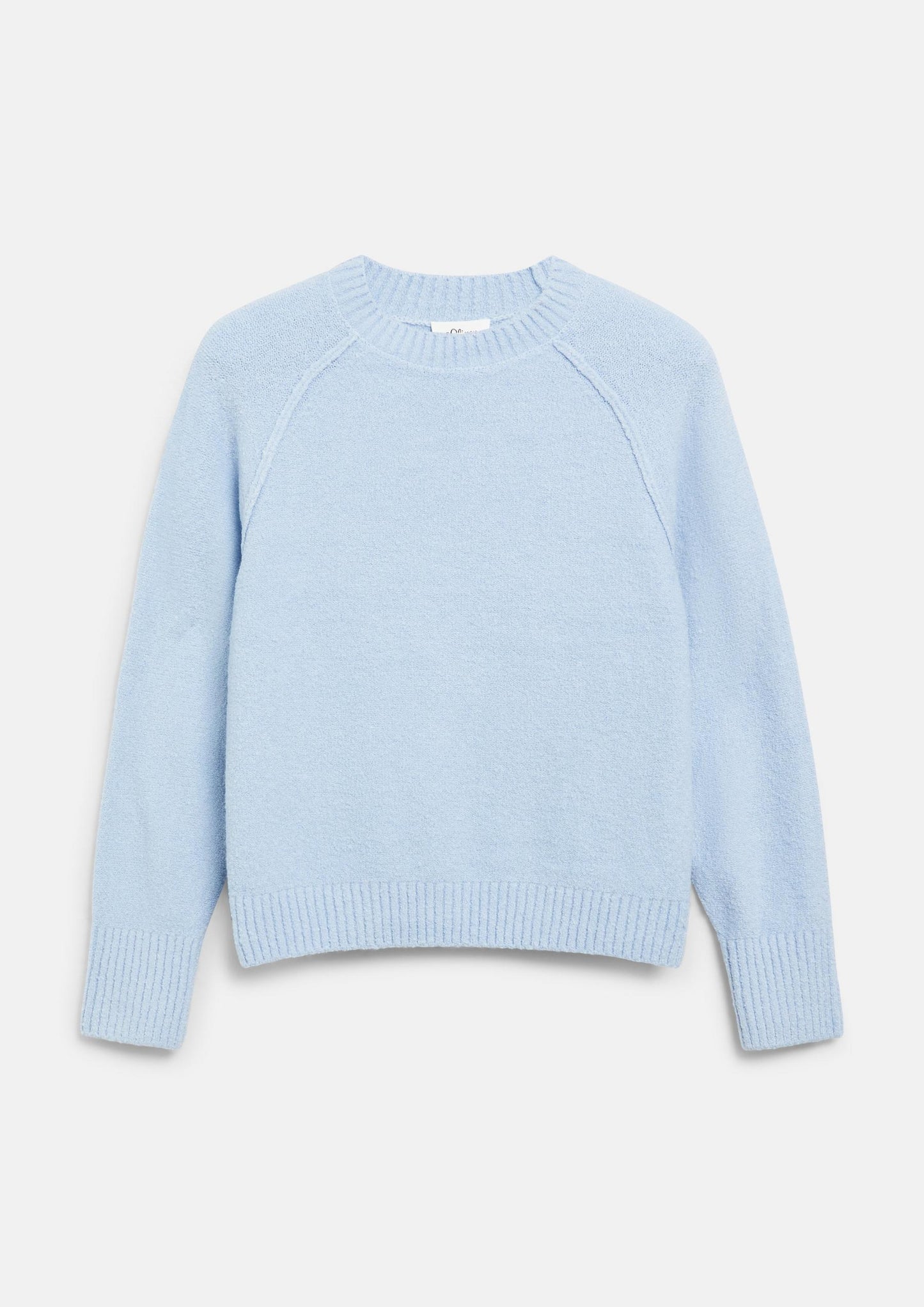 s.Oliver - Bouclé-Strickpullover im Relaxed Fit - Farbe: Hellblau