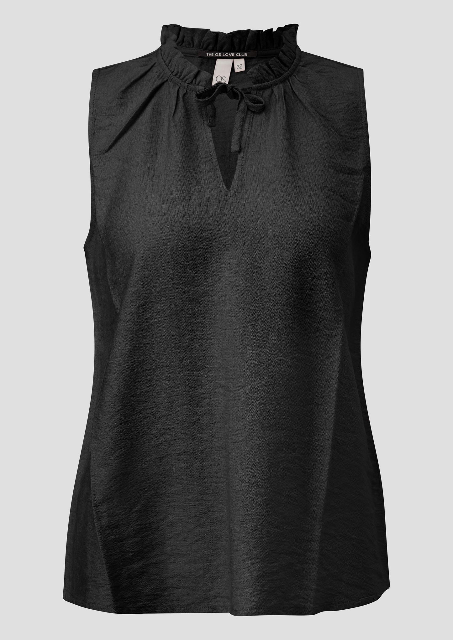 QS - Blusentop aus Viskosemix - Farbe: Schwarz