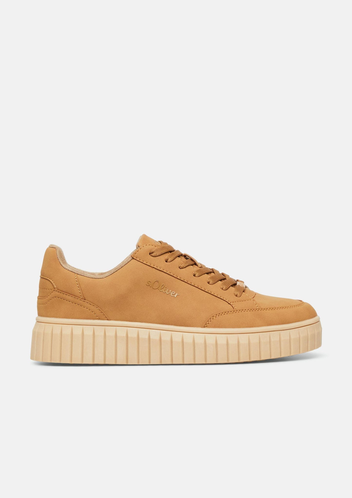 s.Oliver - Sneaker mit Plateau-Sohle - Farbe: Sandfarben