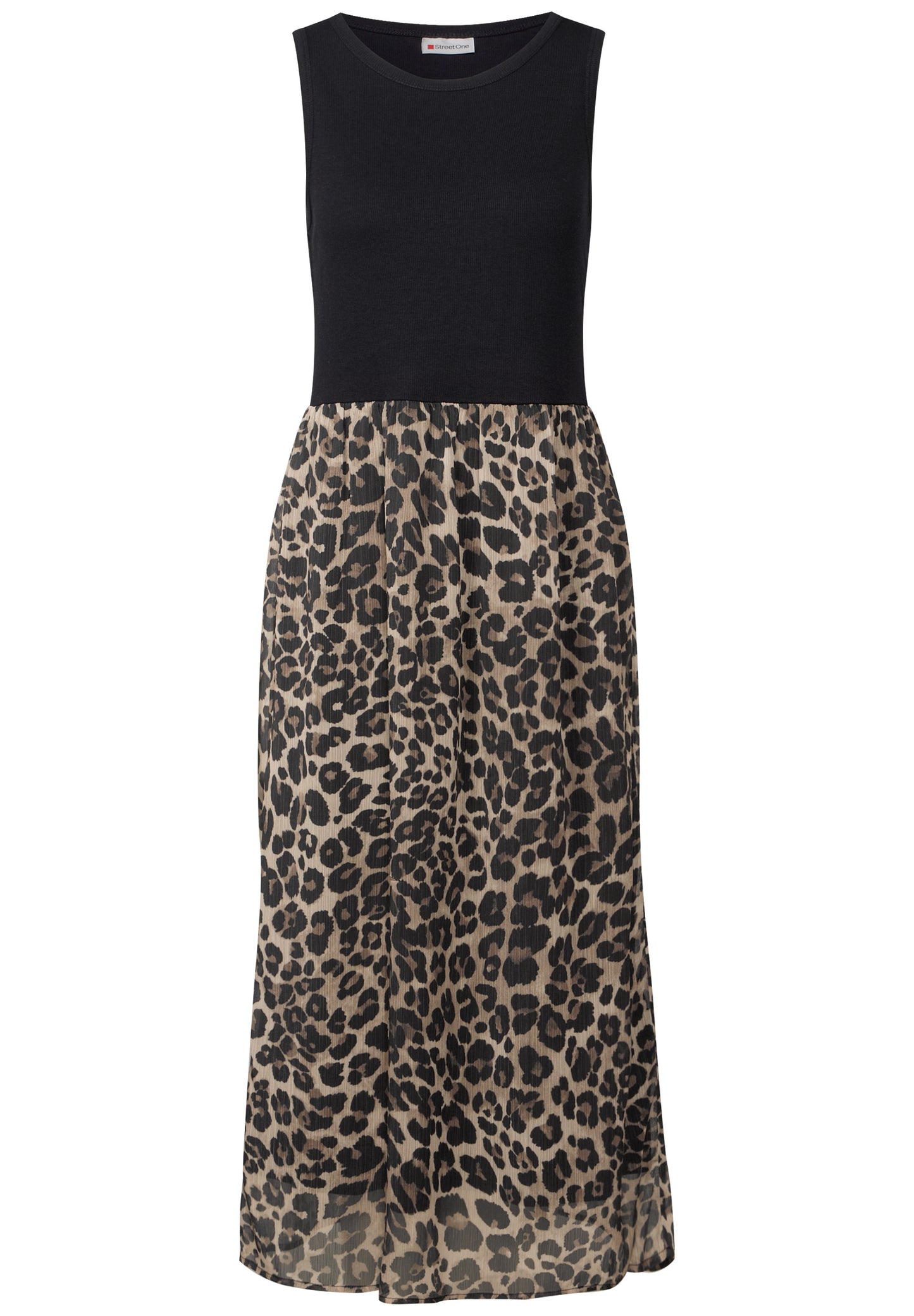 Street One Materialmix Kleid - Farbe: Black