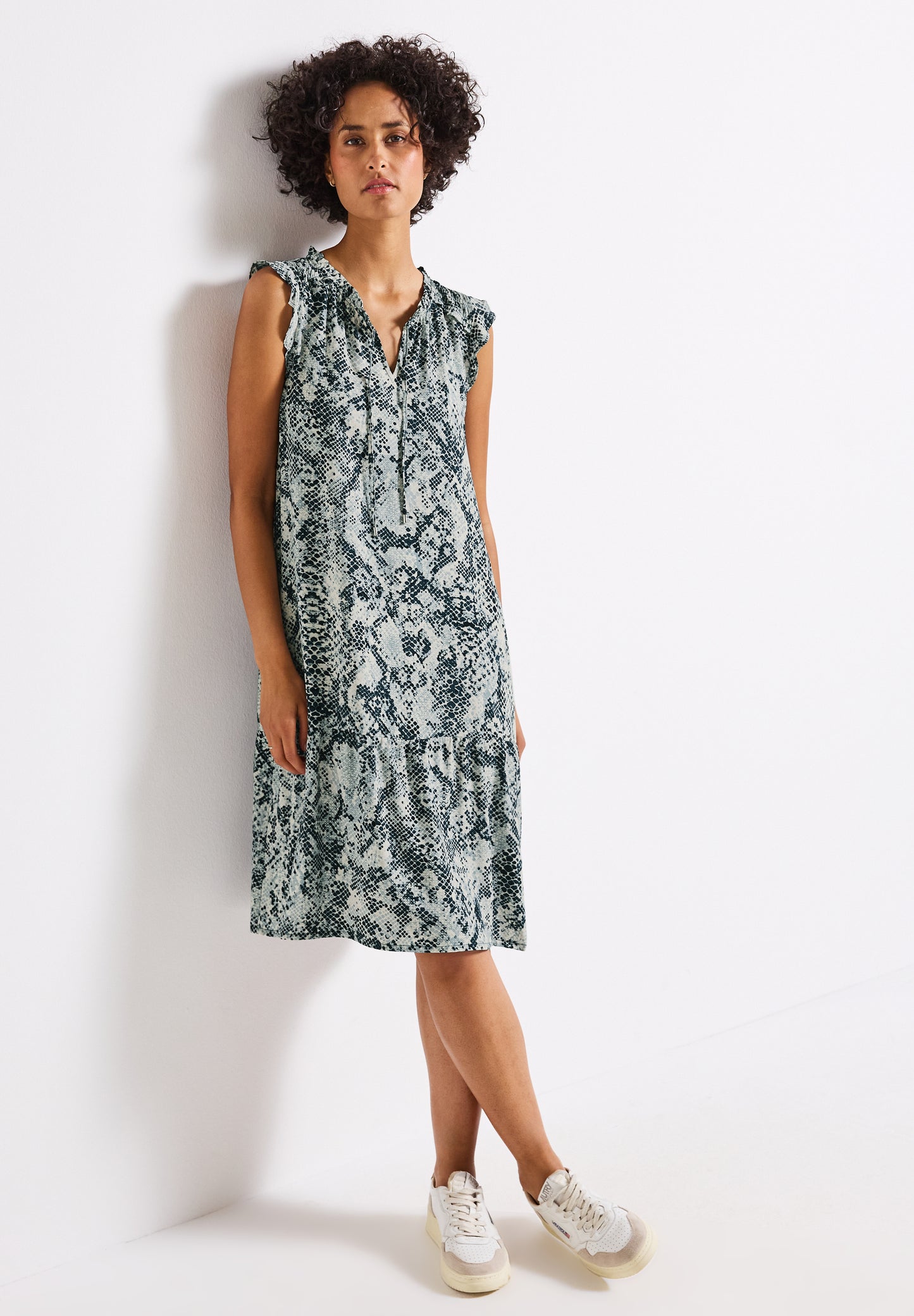 Street One Gemustertes Tunika-Kleid - Farbe: arona blue