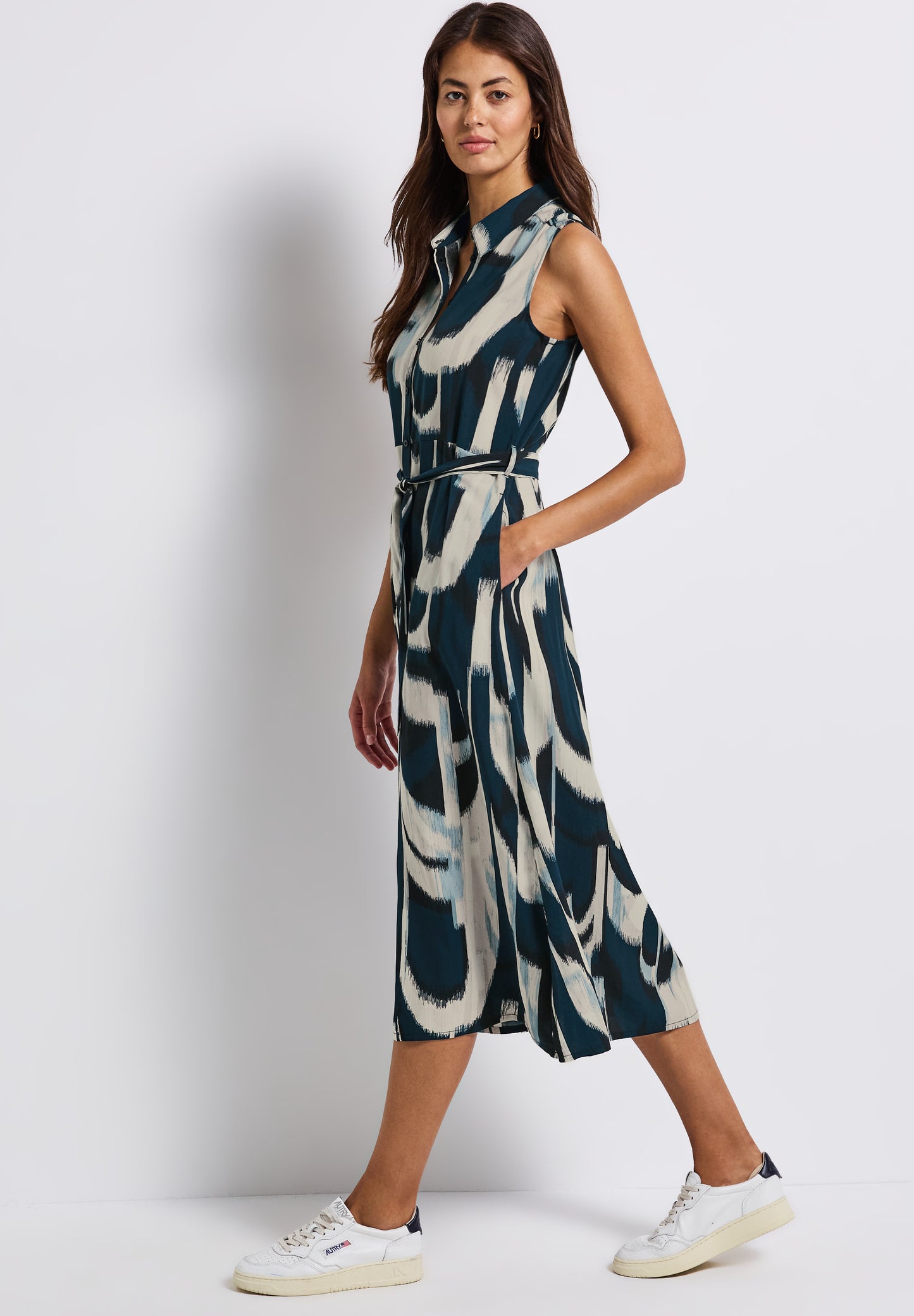 Street One Ãrmelloses Blusenkleid - Farbe: tide blue