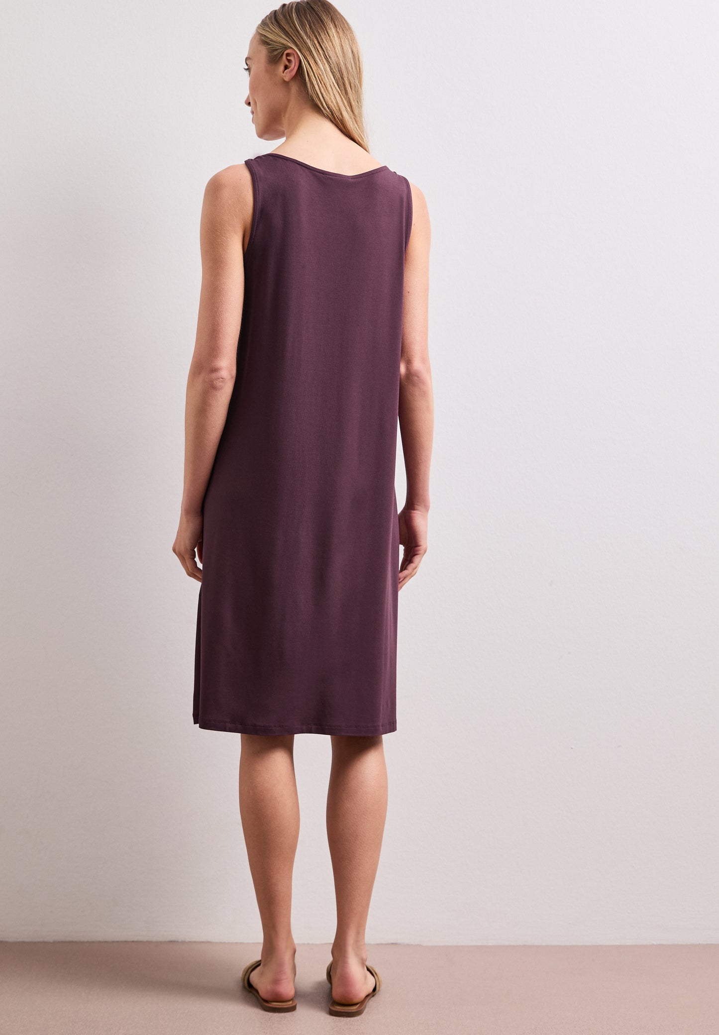 Street One - Knielanges Kleid mit Schnallendetail - Farbe: rustic rouge