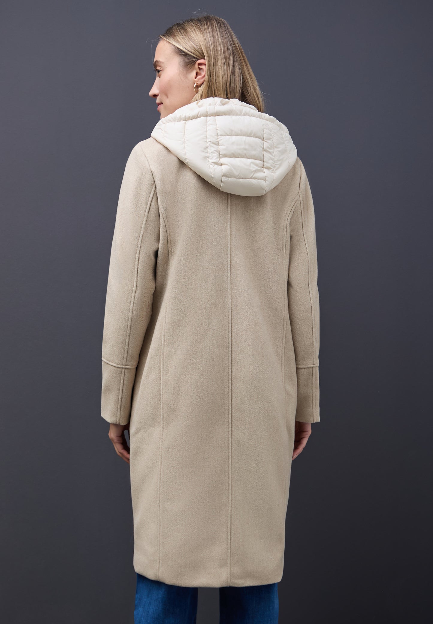 Street One Reversmantel mit Inlay - Farbe: Soft Sand Mel.