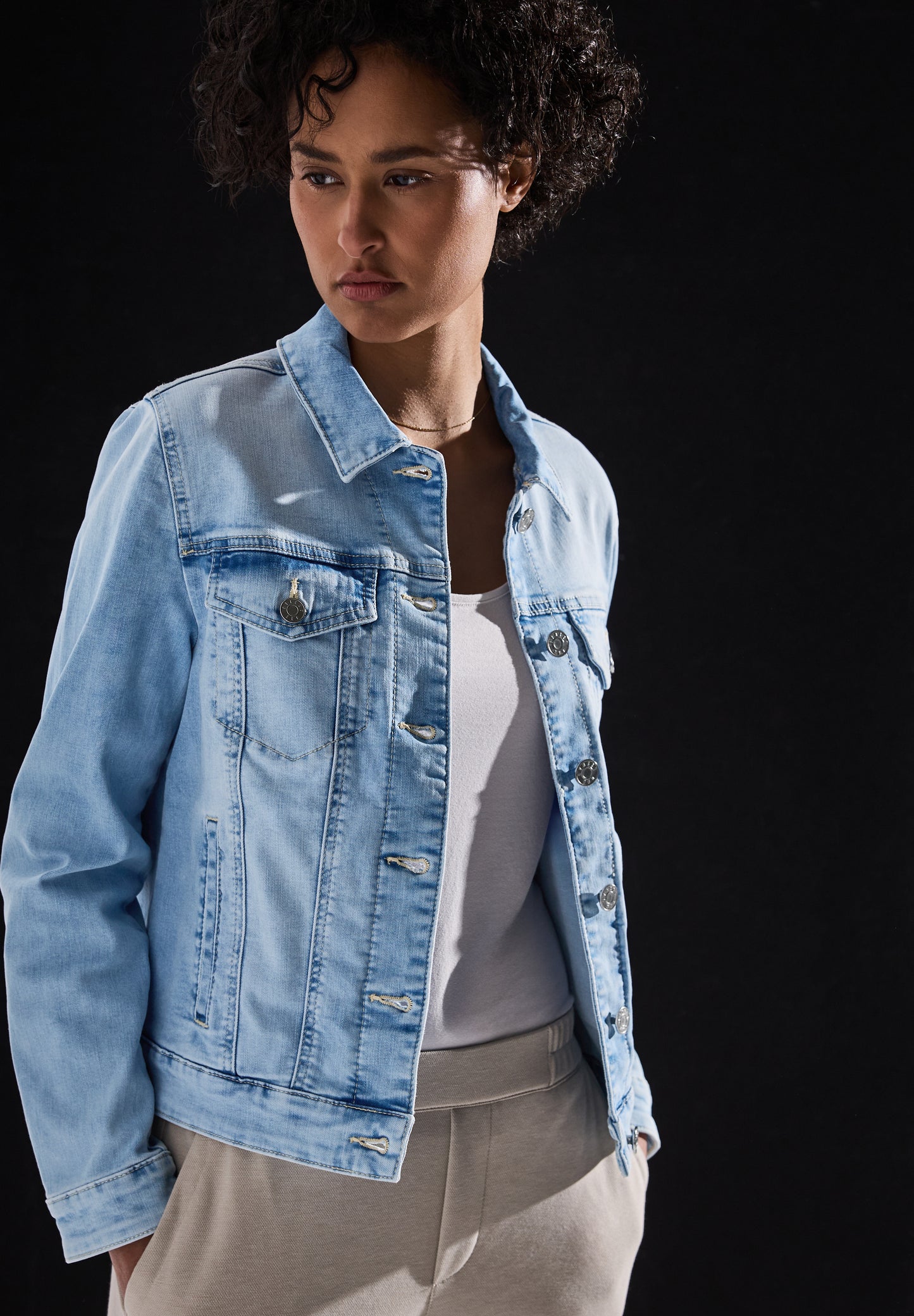 Street One Jeansjacke - Farbe: Ultra bleached wash