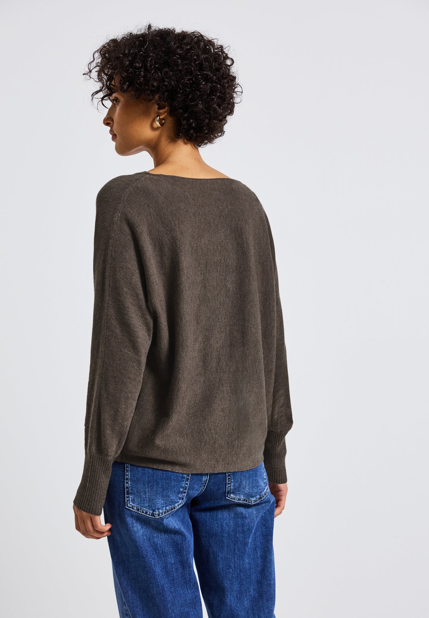 Street One Dolman Pullover - Farbe: nomad brown mel.