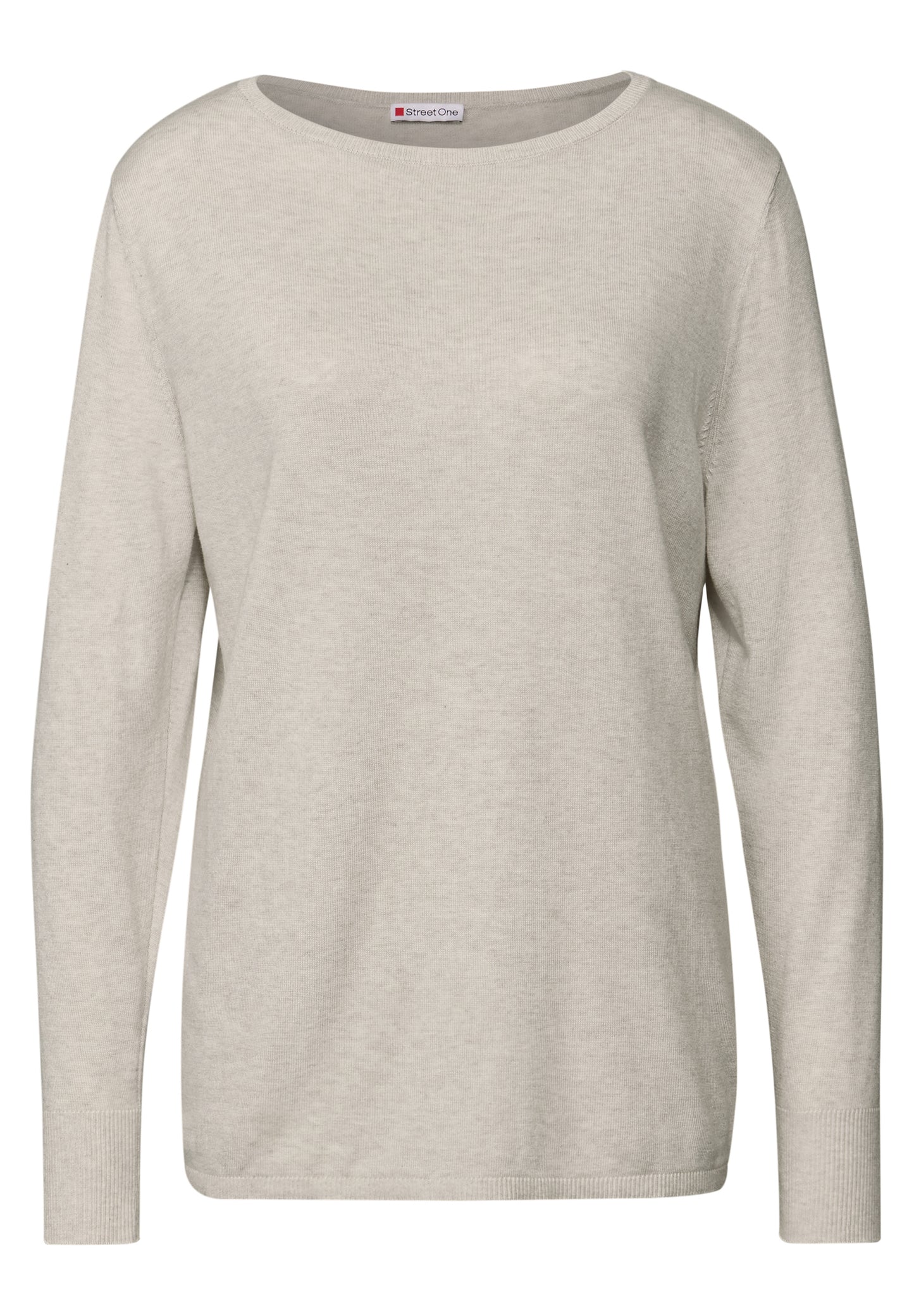 Street One Basic Pullover - Farbe: tusk cream mel.
