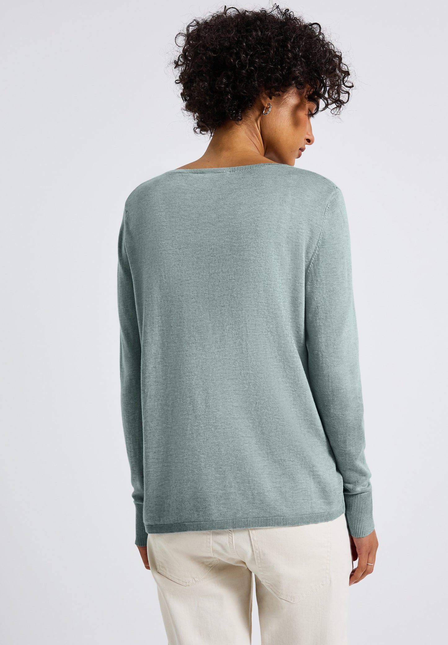 Street One Basic Pullover - Farbe: nile blue mel.