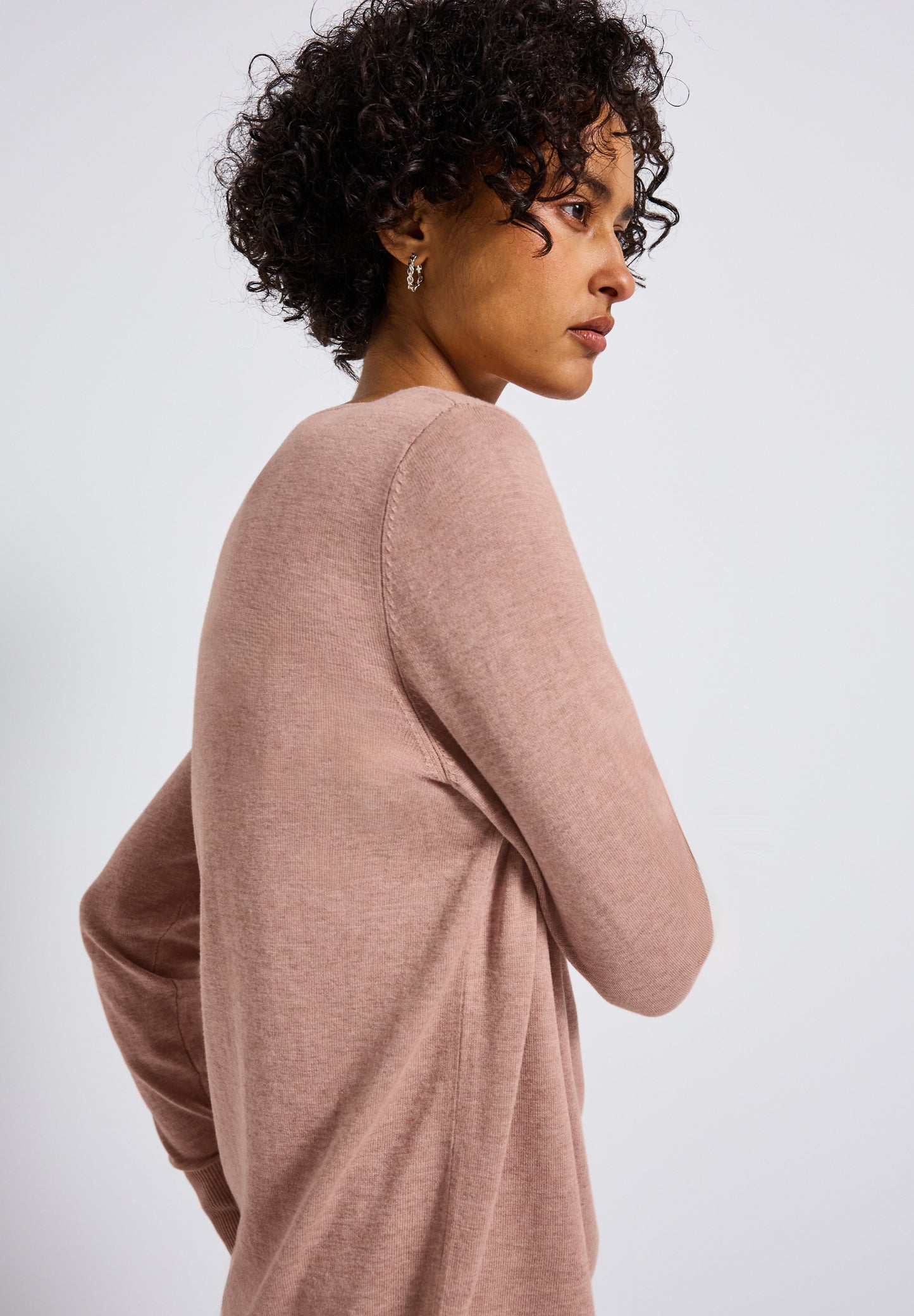Street One Basic Pullover - Farbe: faded rose mel.