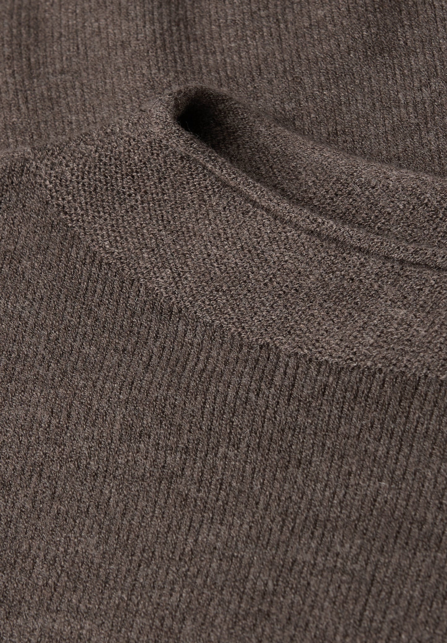 Street One Pullover mit Rollkante - Farbe: dark nomad brown mel.