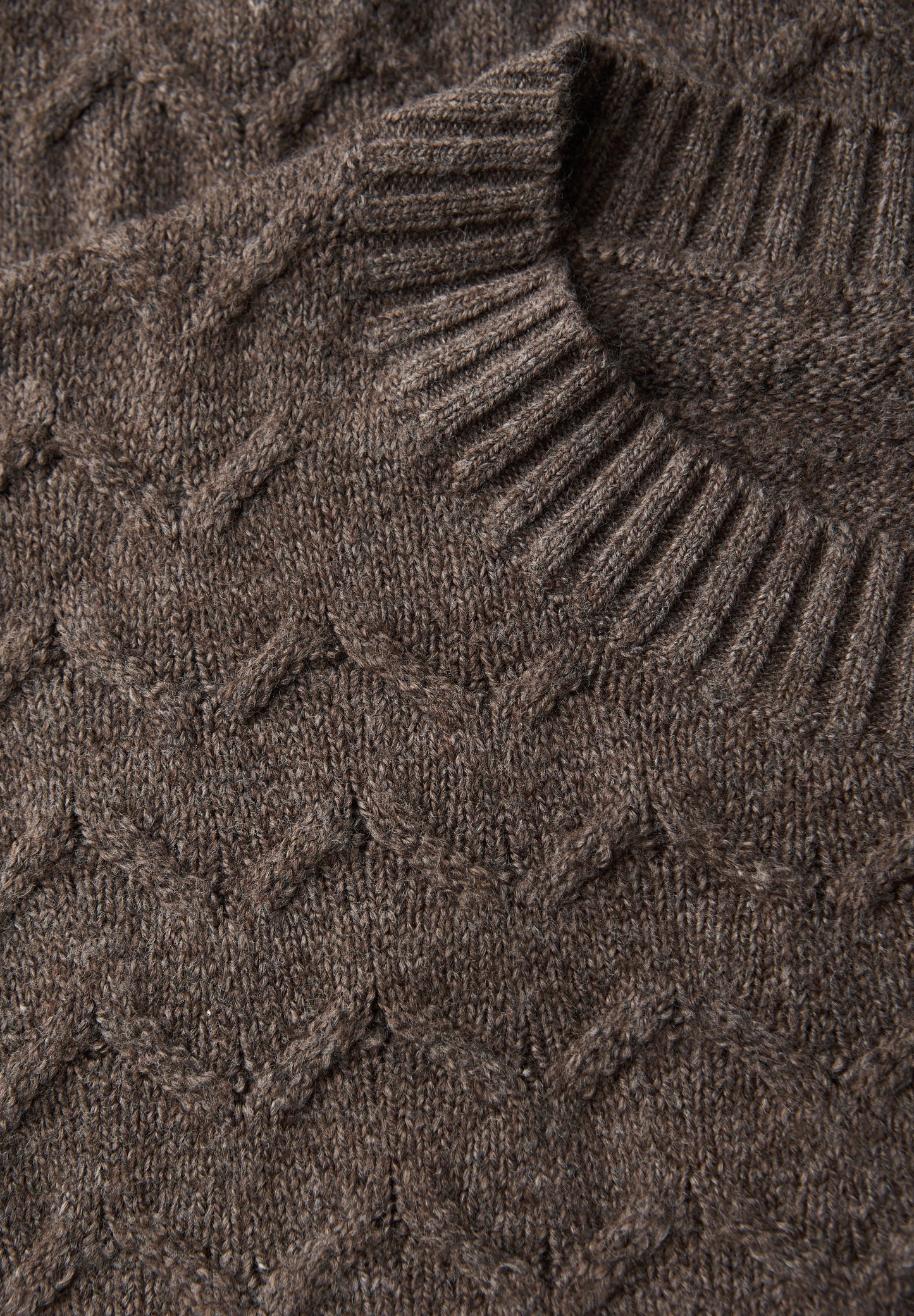 Street One Kuscheliger Strukturpullover - Farbe: dark nomad brown mel.
