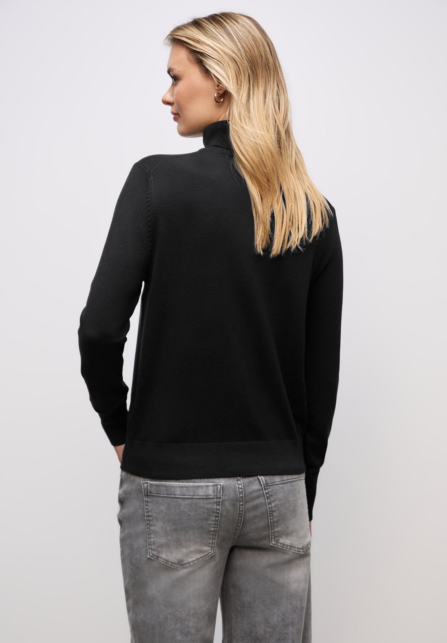 Street One Rollkragen Pullover - Farbe: Black