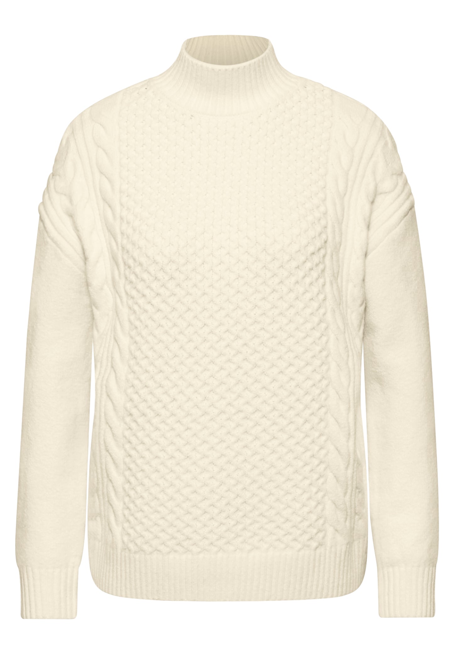 Street One Pullover mit Strickmuster - Farbe: soft beige