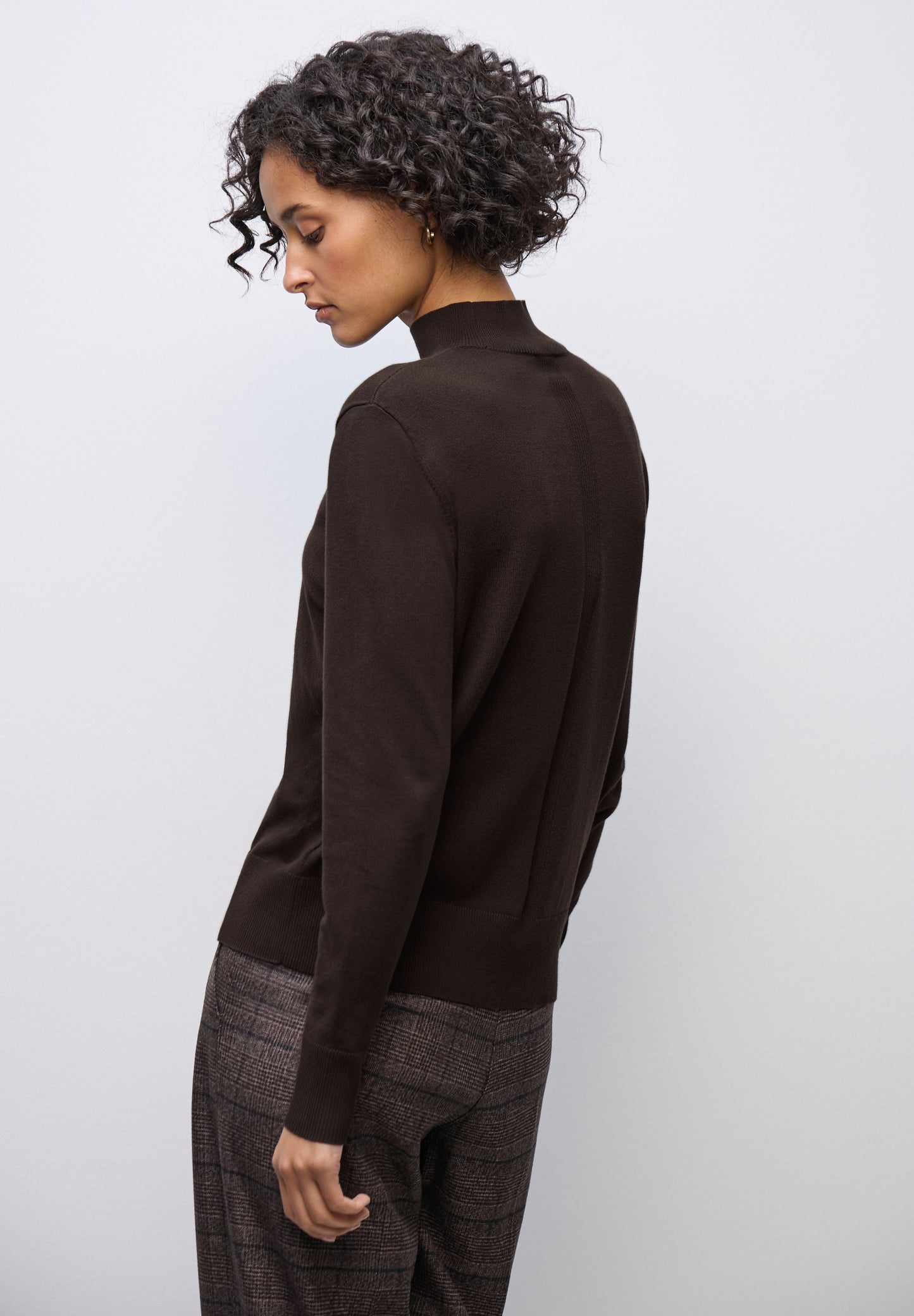 Street One Pullover mit Turtleneck - Farbe: deep roast brown