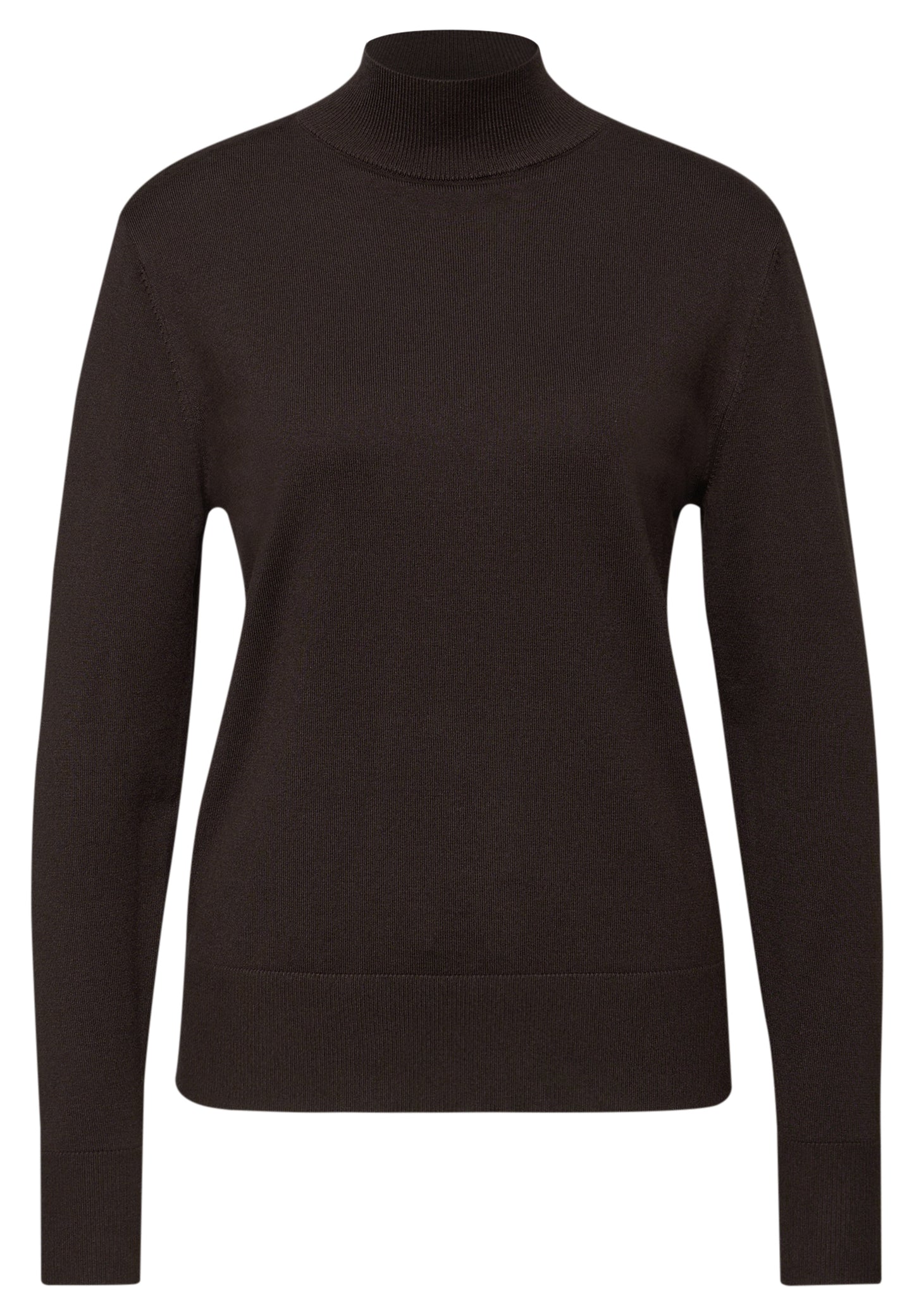 Street One Pullover mit Turtleneck - Farbe: deep roast brown