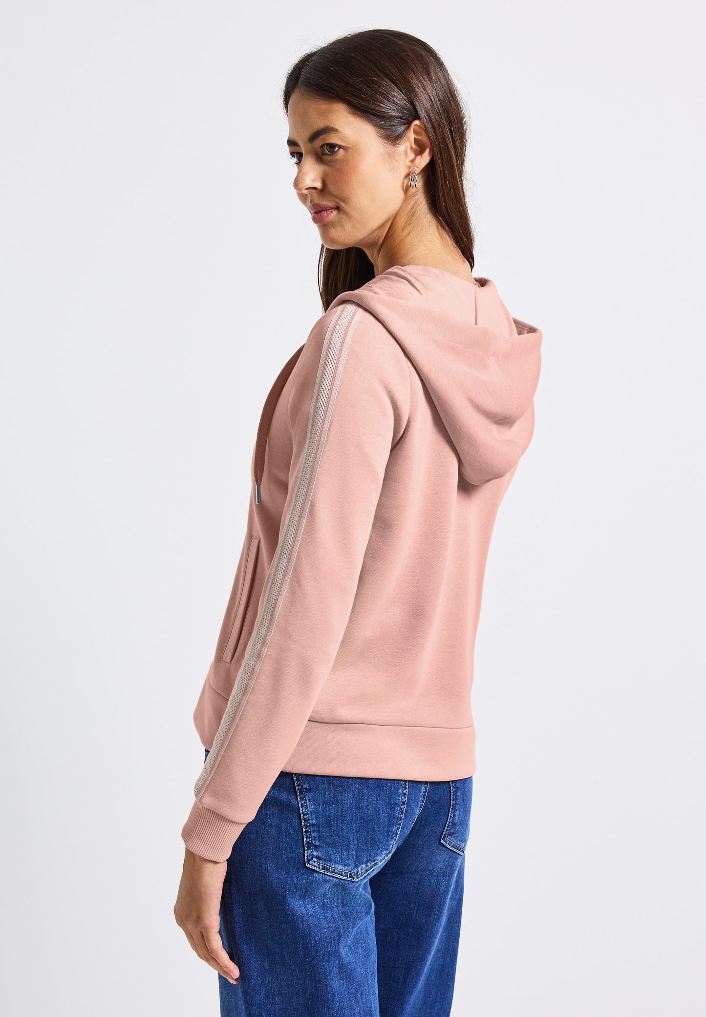 Street One Kapuzenjacke mit Dekotape - Farbe: faded rose