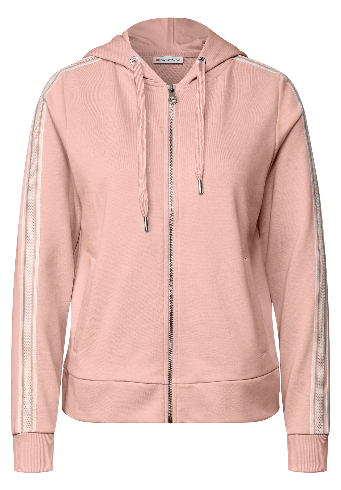 Street One Kapuzenjacke mit Dekotape - Farbe: faded rose