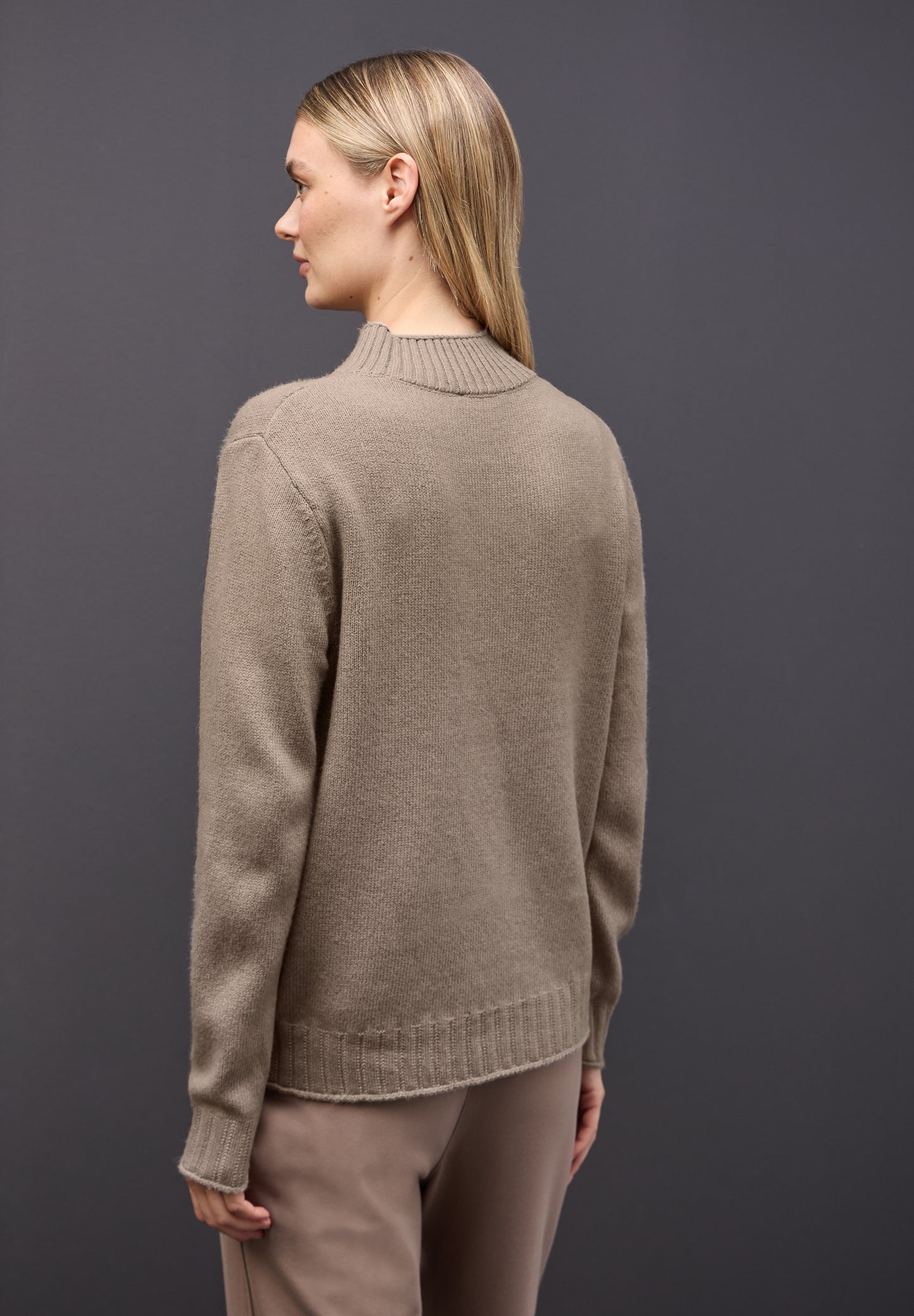 Street One Basic Turtleneck Pullover - Farbe: mocha glow mel.