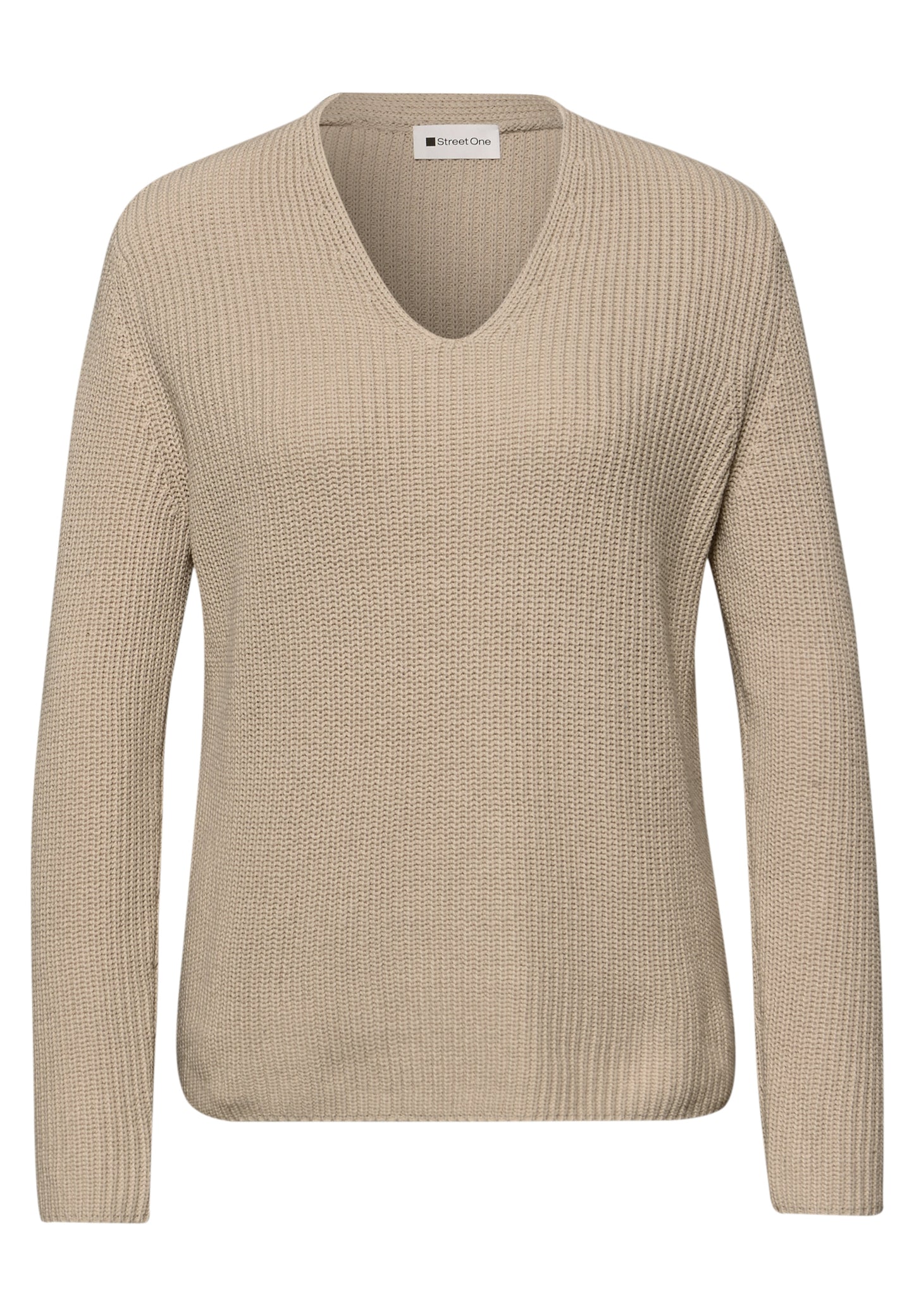 Street One - Pullover in Unifarbe - Farbe: cotton beige