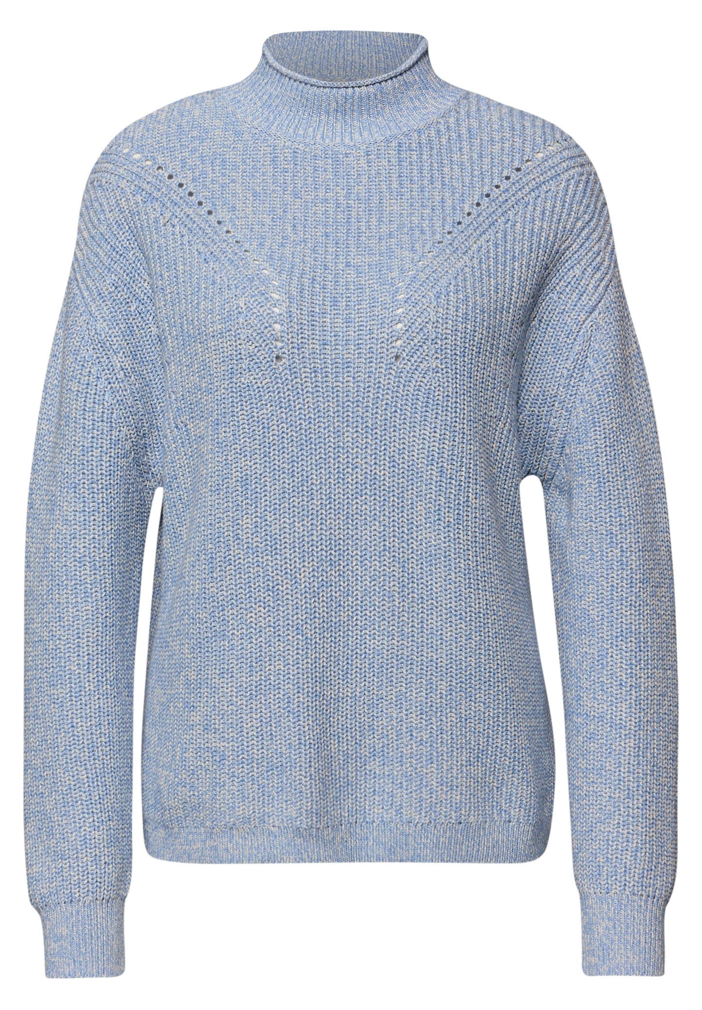 Street One - Mouline Pullover - Farbe: frosted blue