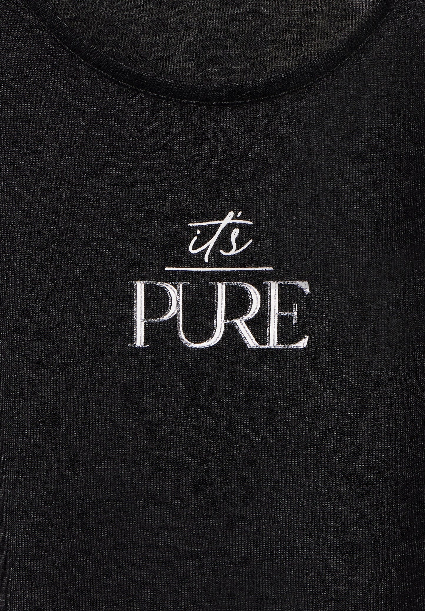 Street One - T-Shirt mit Wording - schwarz