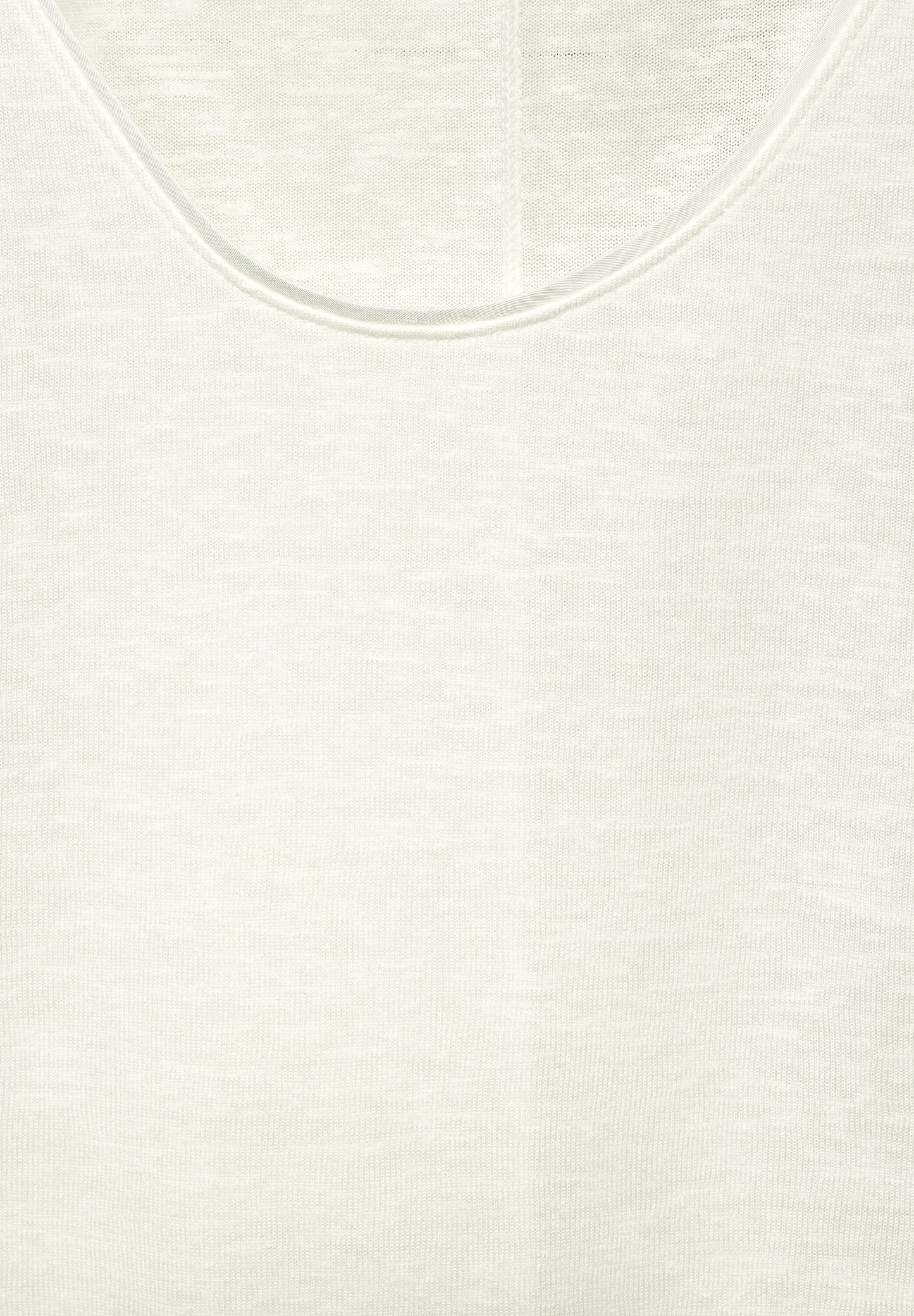 Street One - Materialmix T-Shirt - ecru