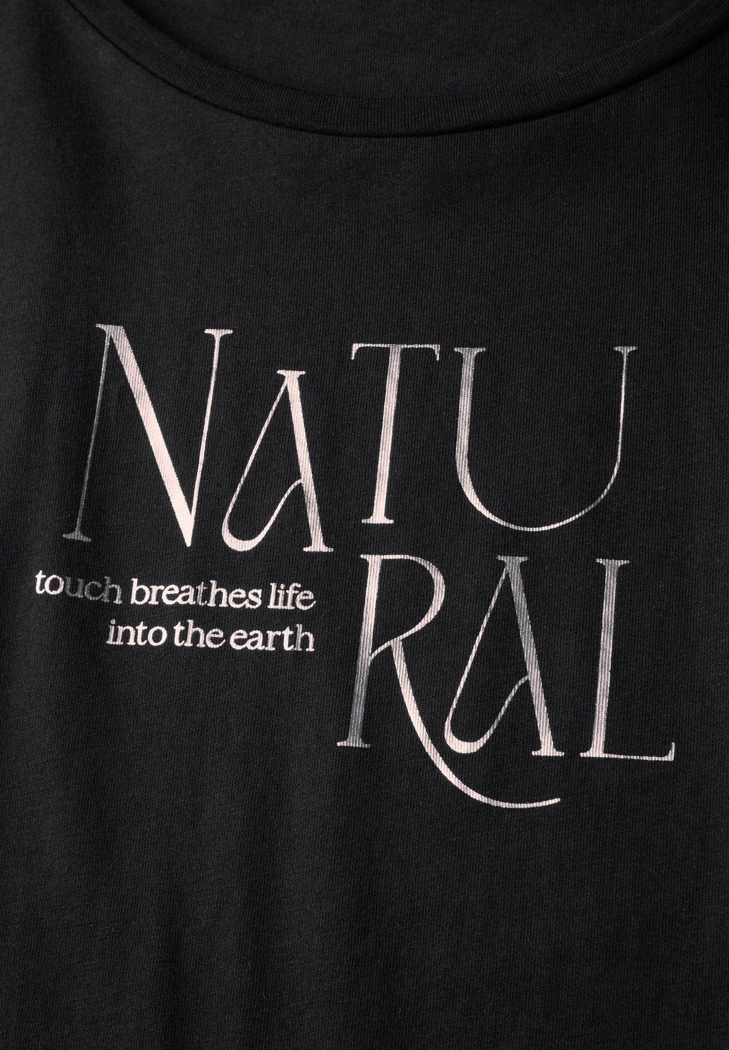 Street One Shirt mit Glitzer-Wording - Farbe: Black