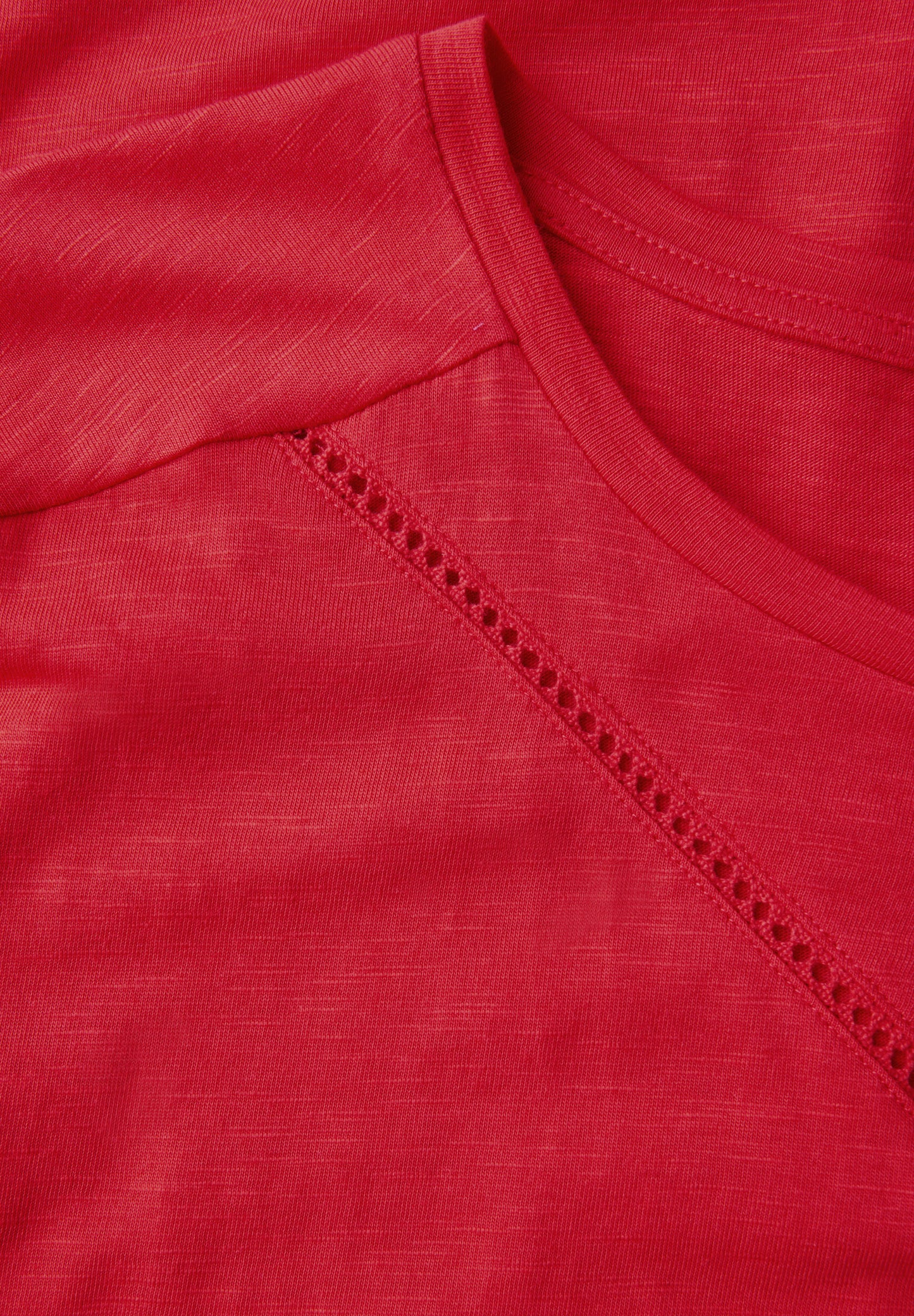 Street One Shirt mit Dekotape - Farbe: glory red
