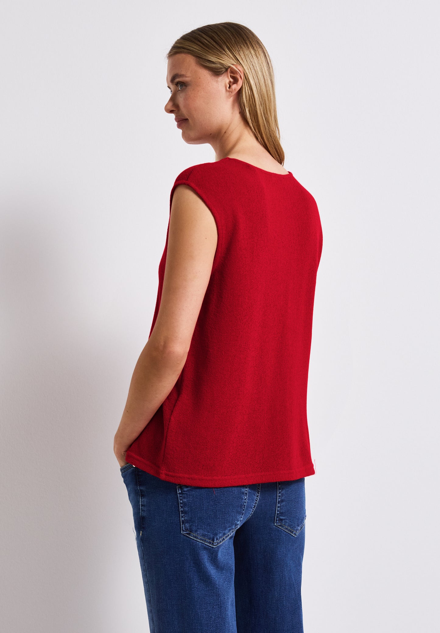 Street One Top im Strick-Look - Farbe: glory red